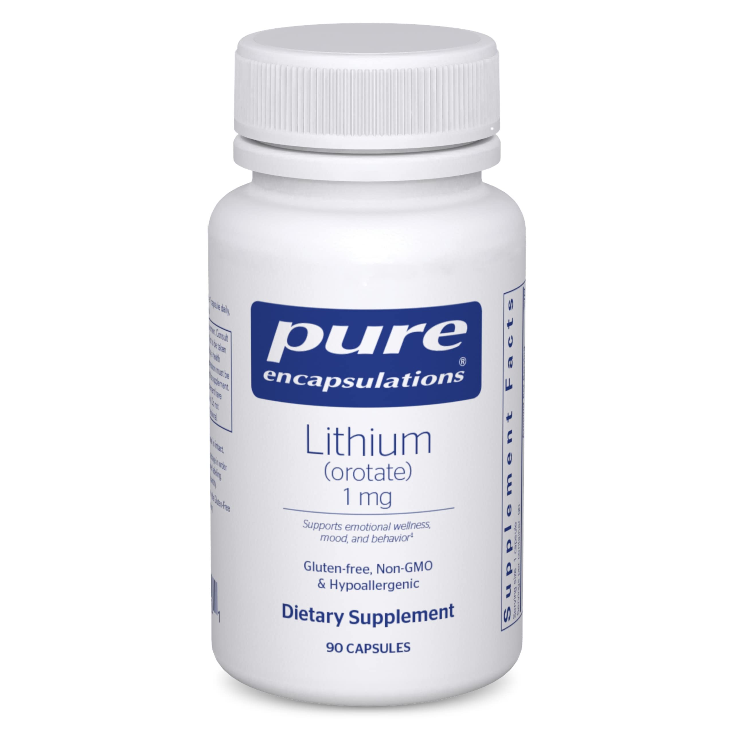 Foto 1 | Supplement Pure Encapsulations, Orotato De Litio, 1 Mg, 90 Cápsulas - Venta Internacional.