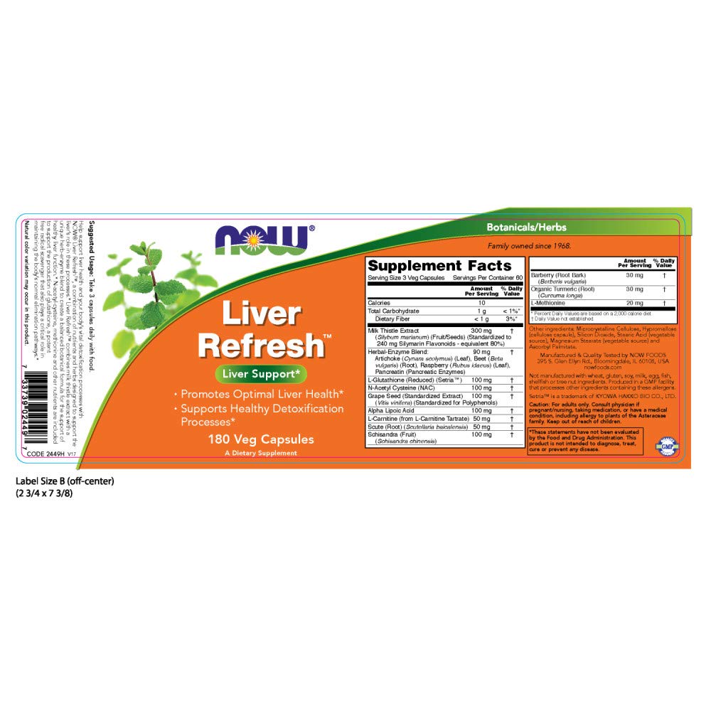 Foto 3 pulgar | Cápsulas Vegetarianas Supplement Now Foods Liver Refresh 180x2 - Venta Internacional.