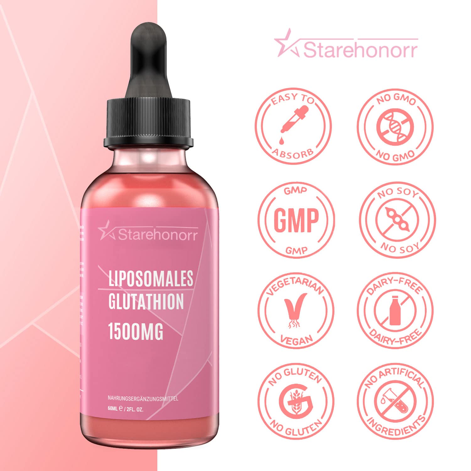 Foto 4 pulgar | Suplemento Starehonor De Glutatión Liposomal De 1500 Mg Para Mujeres - Venta Internacional.