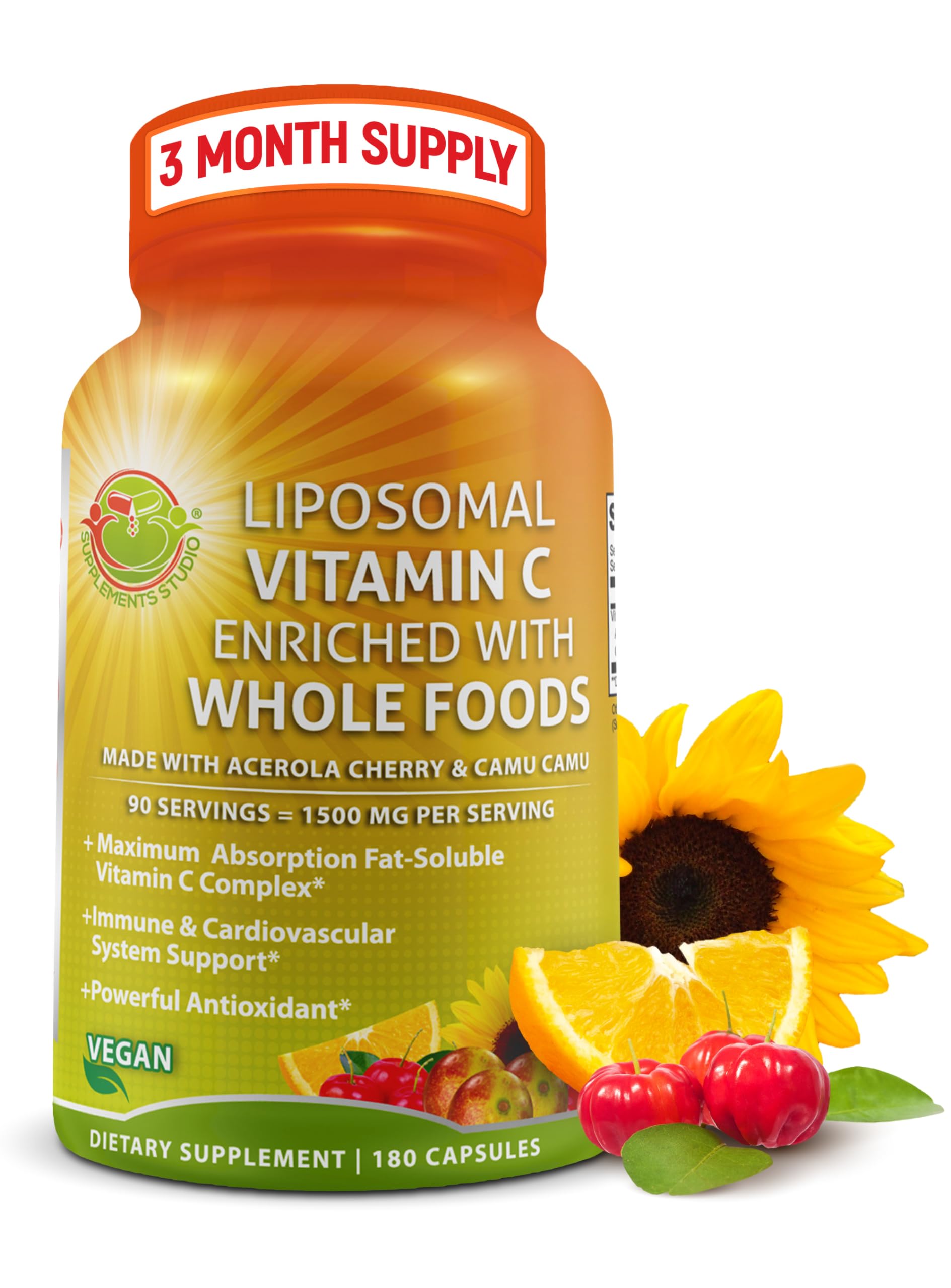 Foto 2 pulgar | Cápsulas Liposomales De Vitamina C Supplements Studio, 1500 Mg - Venta Internacional.
