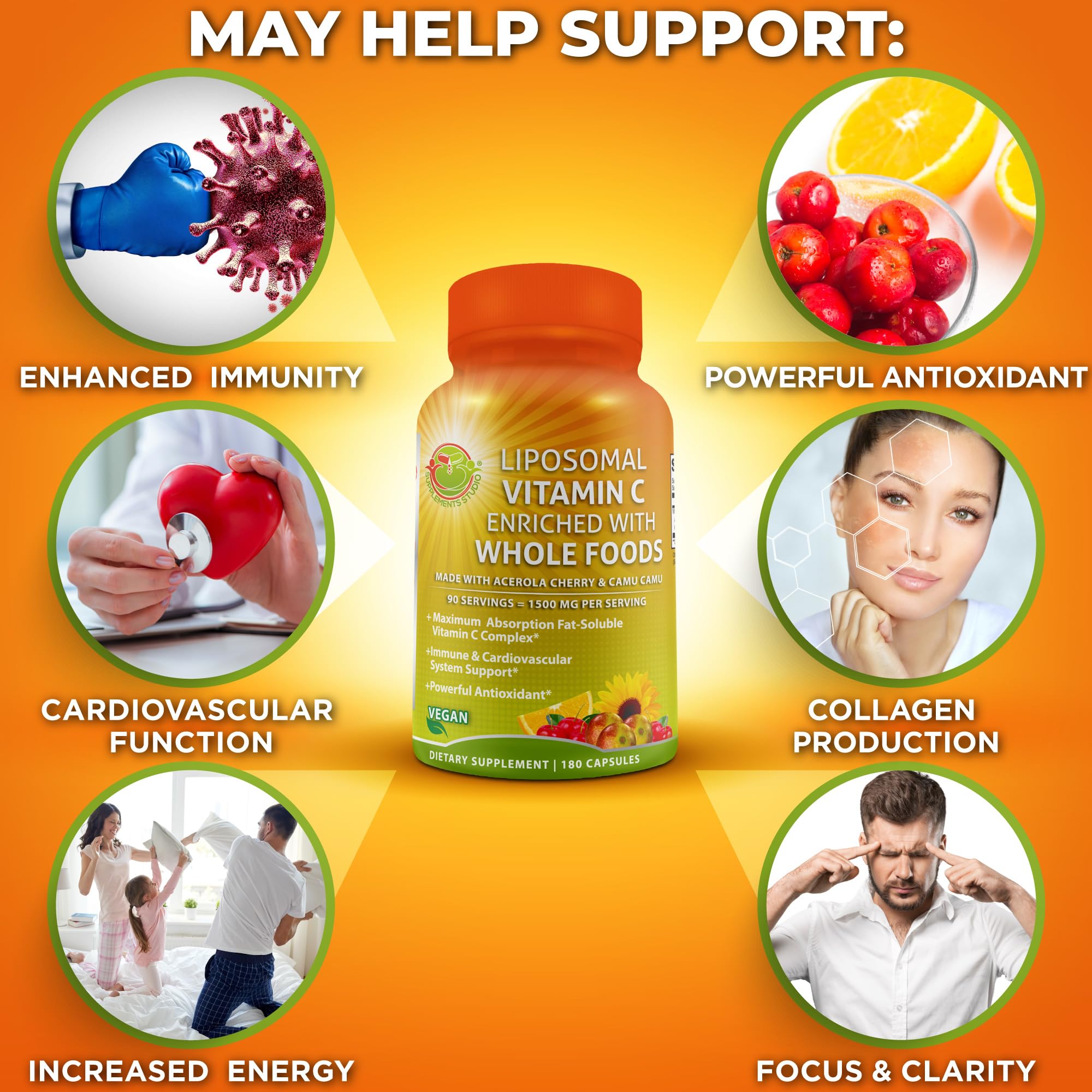 Foto 5 | Cápsulas Liposomales De Vitamina C Supplements Studio, 1500 Mg - Venta Internacional.