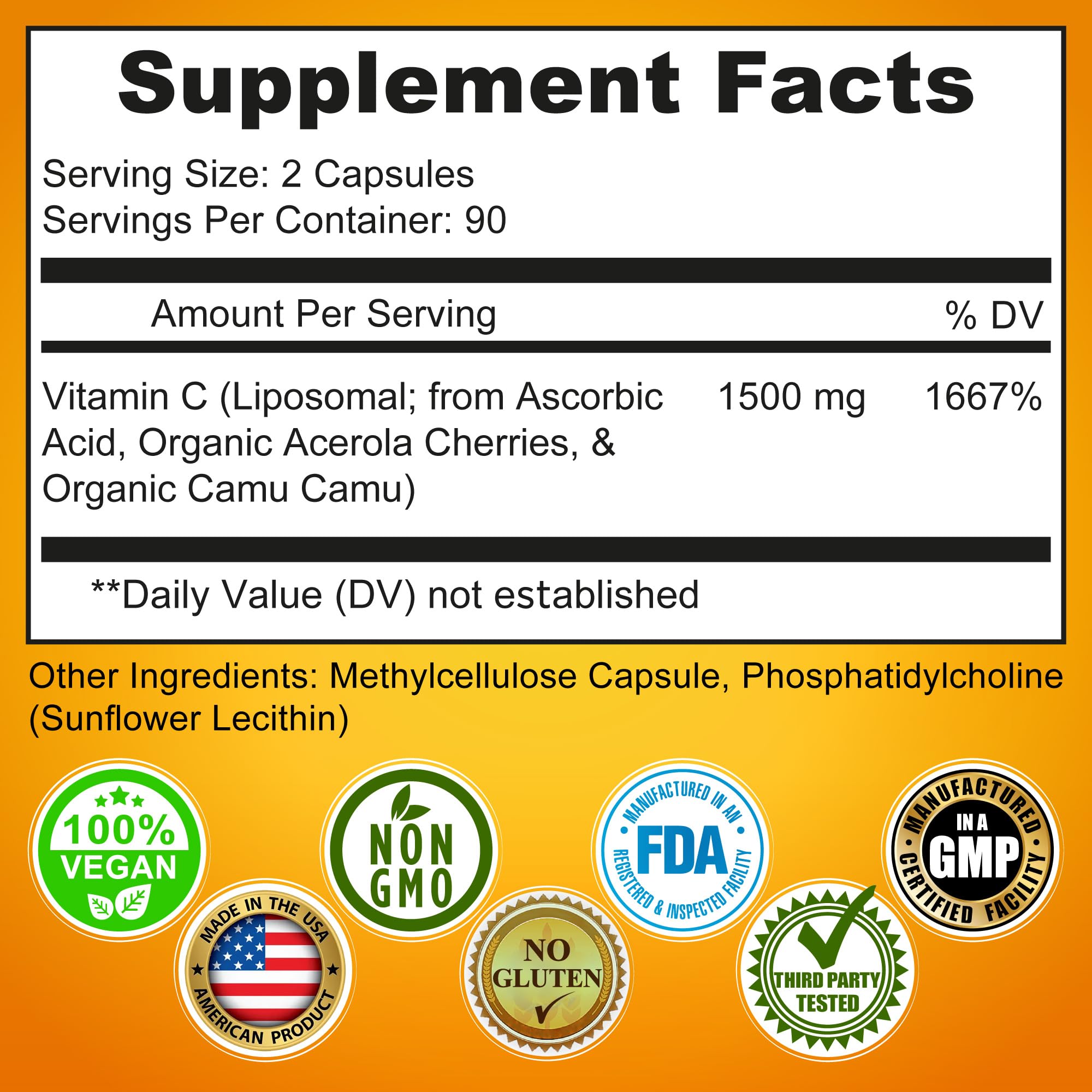 Foto 7 pulgar | Cápsulas Liposomales De Vitamina C Supplements Studio, 1500 Mg - Venta Internacional.