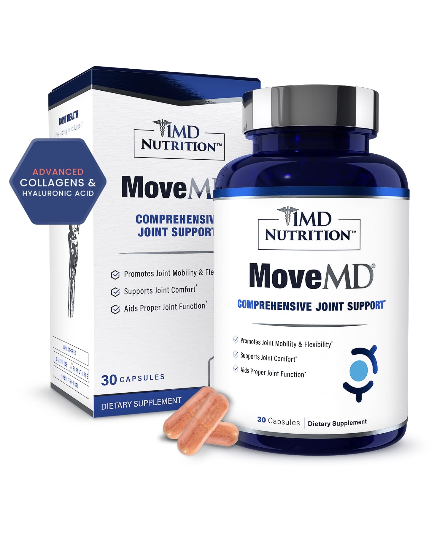 Foto 2 pulgar | Suplemento 1md Nutrition Movemd Para Aliviar Las Molestias Articulares - Venta Internacional.