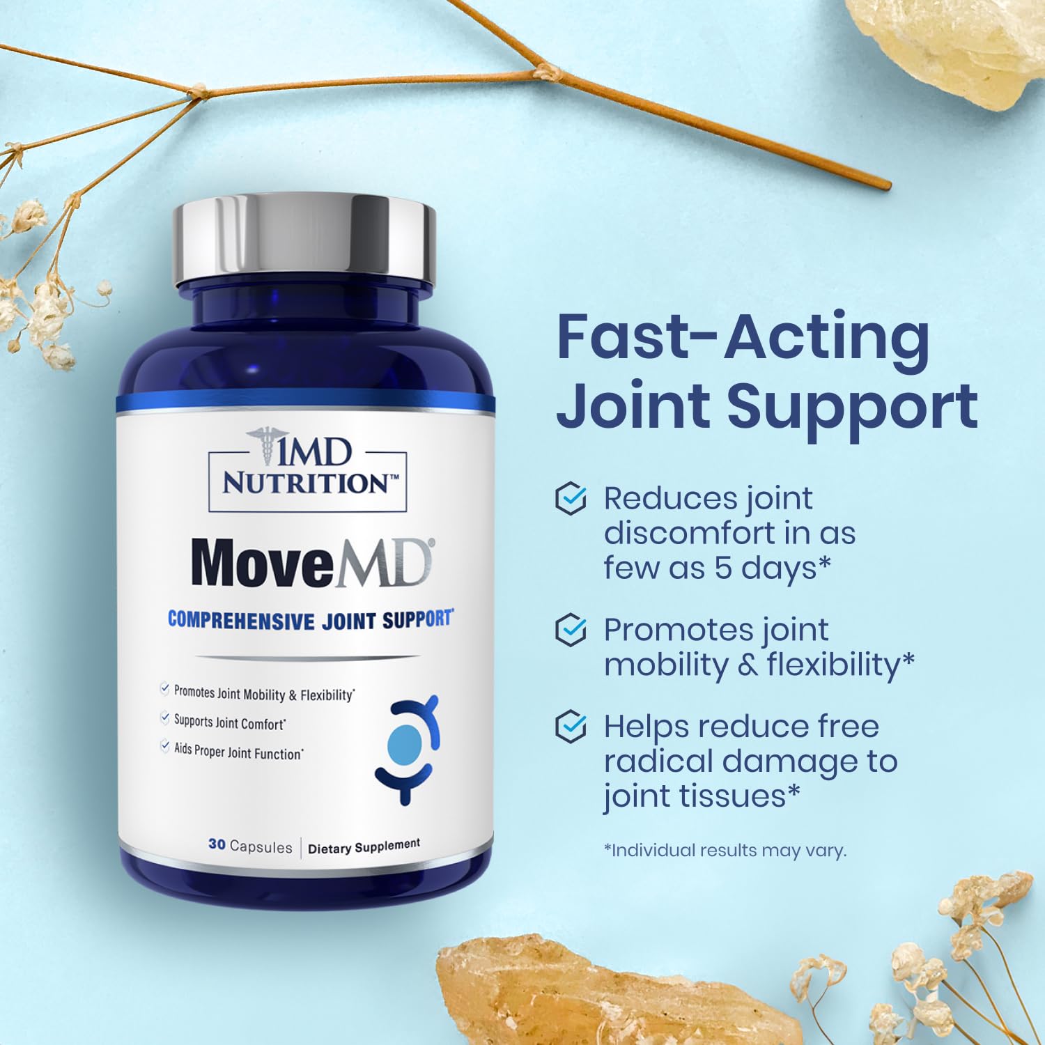 Foto 5 pulgar | Suplemento 1md Nutrition Movemd Para Aliviar Las Molestias Articulares - Venta Internacional.