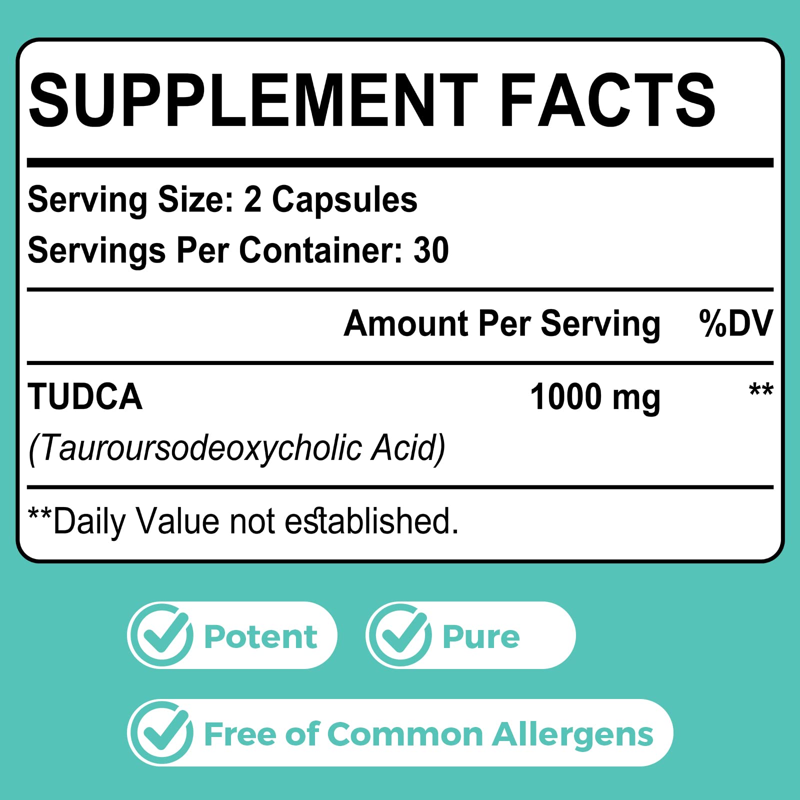 Foto 5 | Suplemento De Sales Biliares Tudca De Kayseari, 1000 Mg, 60 Cápsulas Vegetarianas - Venta Internacional.