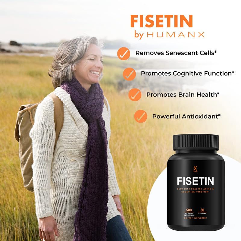Foto 4 pulgar | Suplemento Humanx Fisetin 500 Mg, Activador Senolítico 98% Puro - Venta Internacional.