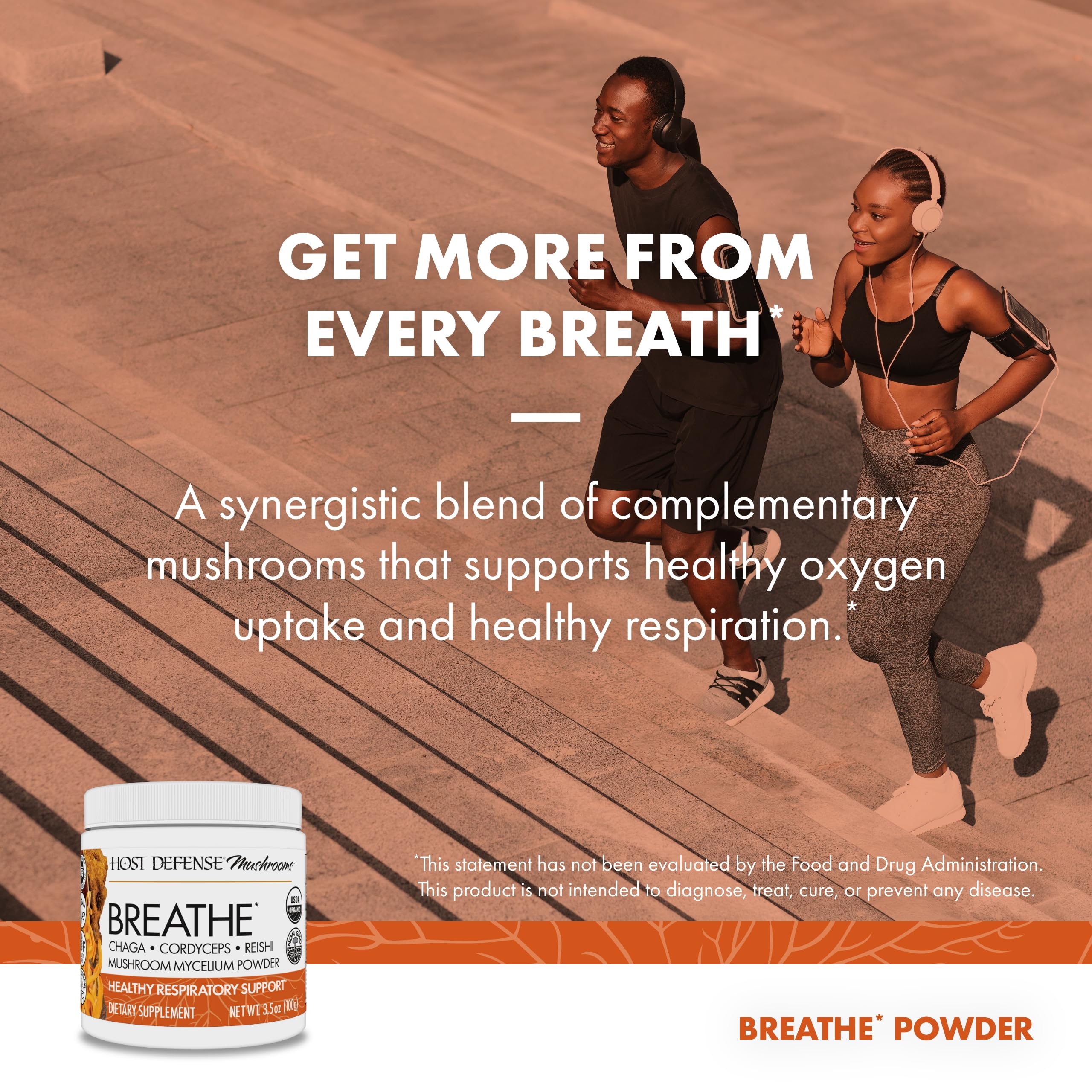 Foto 4 pulgar | Suplemento Host Defense Breathe* En Polvo Para Sistemas Inmunológicos Y Respiratorios - Venta Internacional.