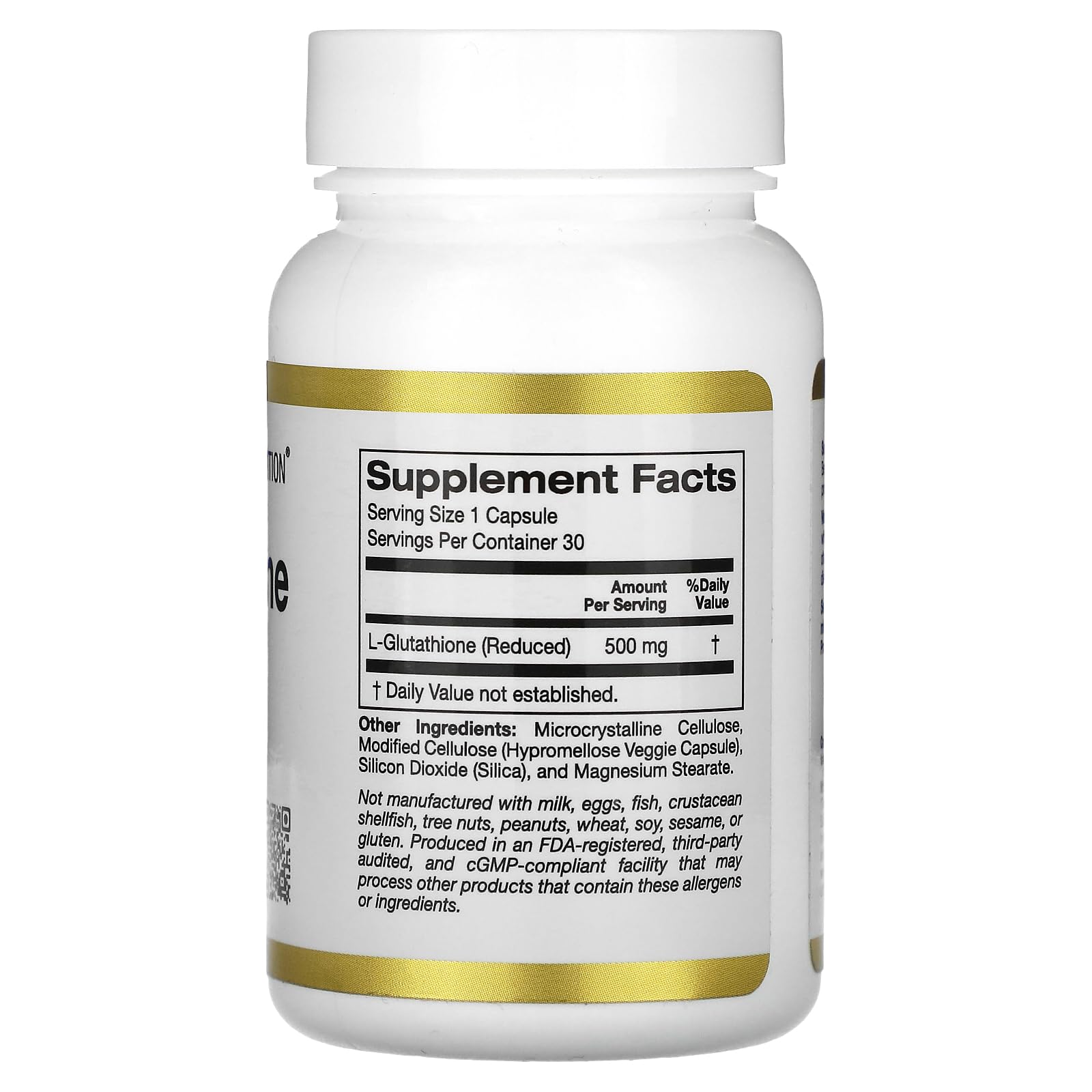 Foto 3 pulgar | Suplemento De 500 Mg De L-glutatión De California Gold Nutrition - Venta Internacional.