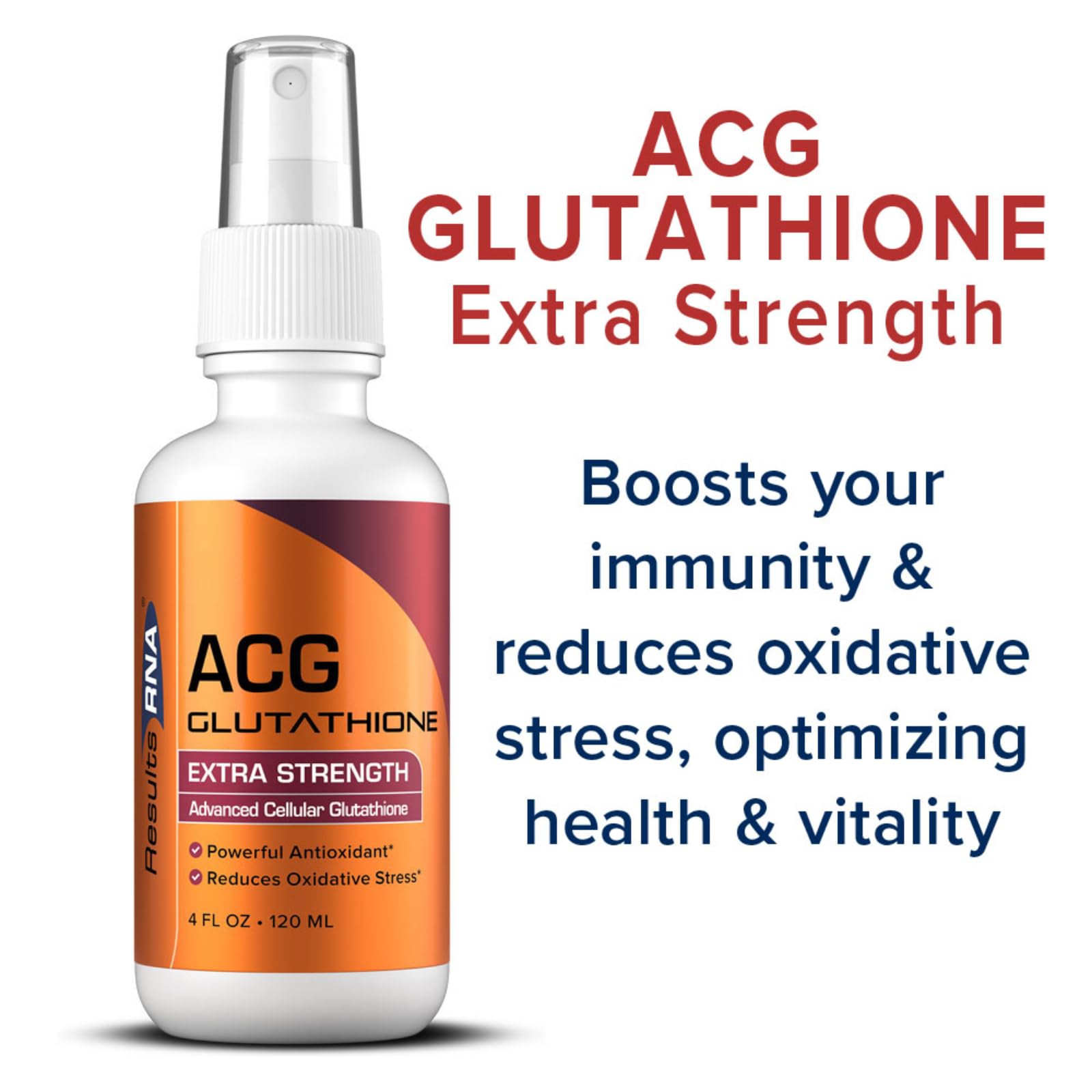 Foto 3 pulgar | Resultados Del Suplemento Rna Acg Glutatión Extra Strength 120 Ml - Venta Internacional.