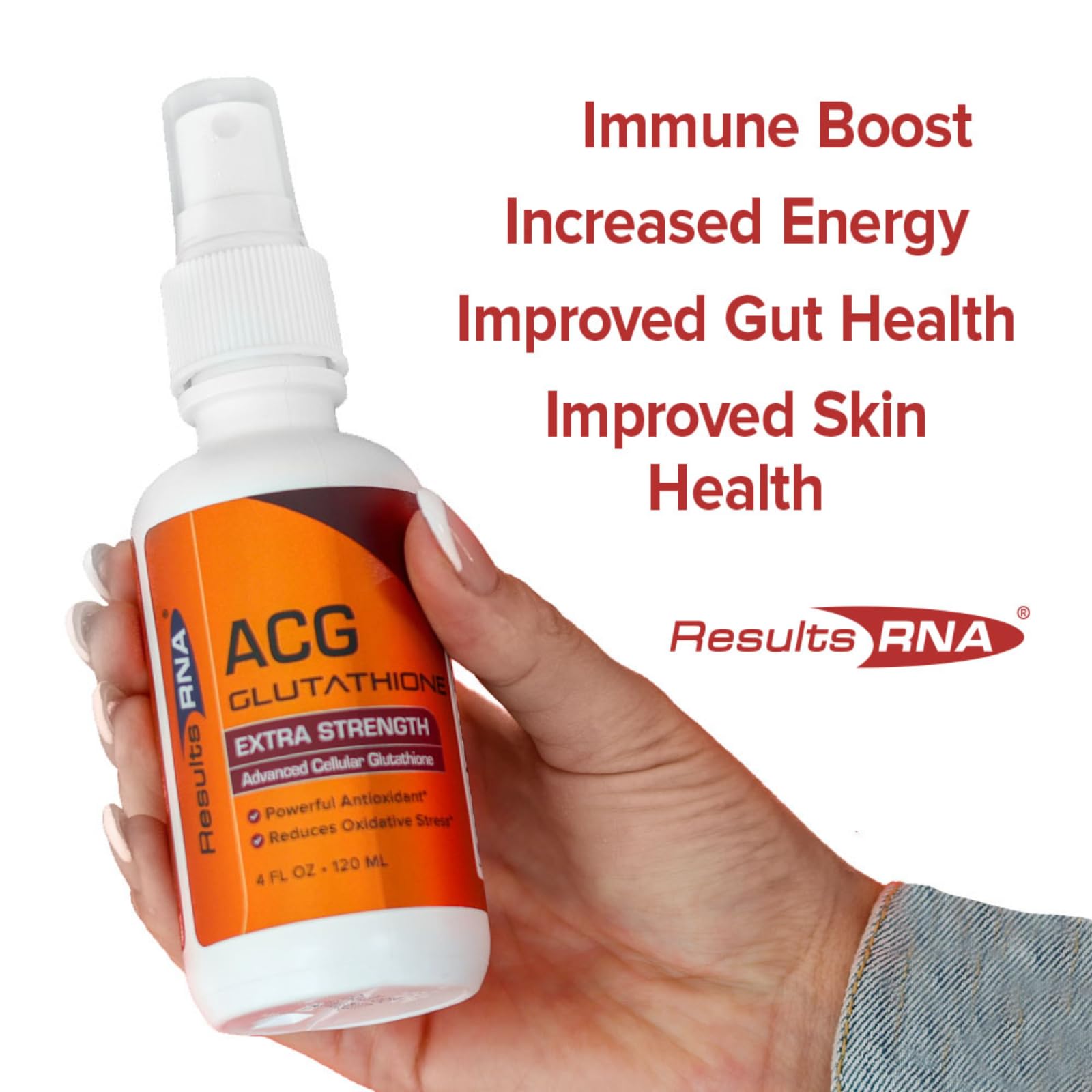 Foto 4 pulgar | Resultados Del Suplemento Rna Acg Glutatión Extra Strength 120 Ml - Venta Internacional.