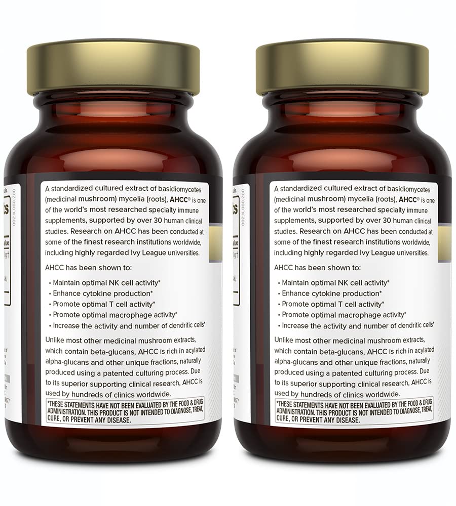 Foto 4 pulgar | Suplemento Quality Of Life Premium Kinoko Gold Ahcc 500 Mg, Paquete De 2 - Venta Internacional.