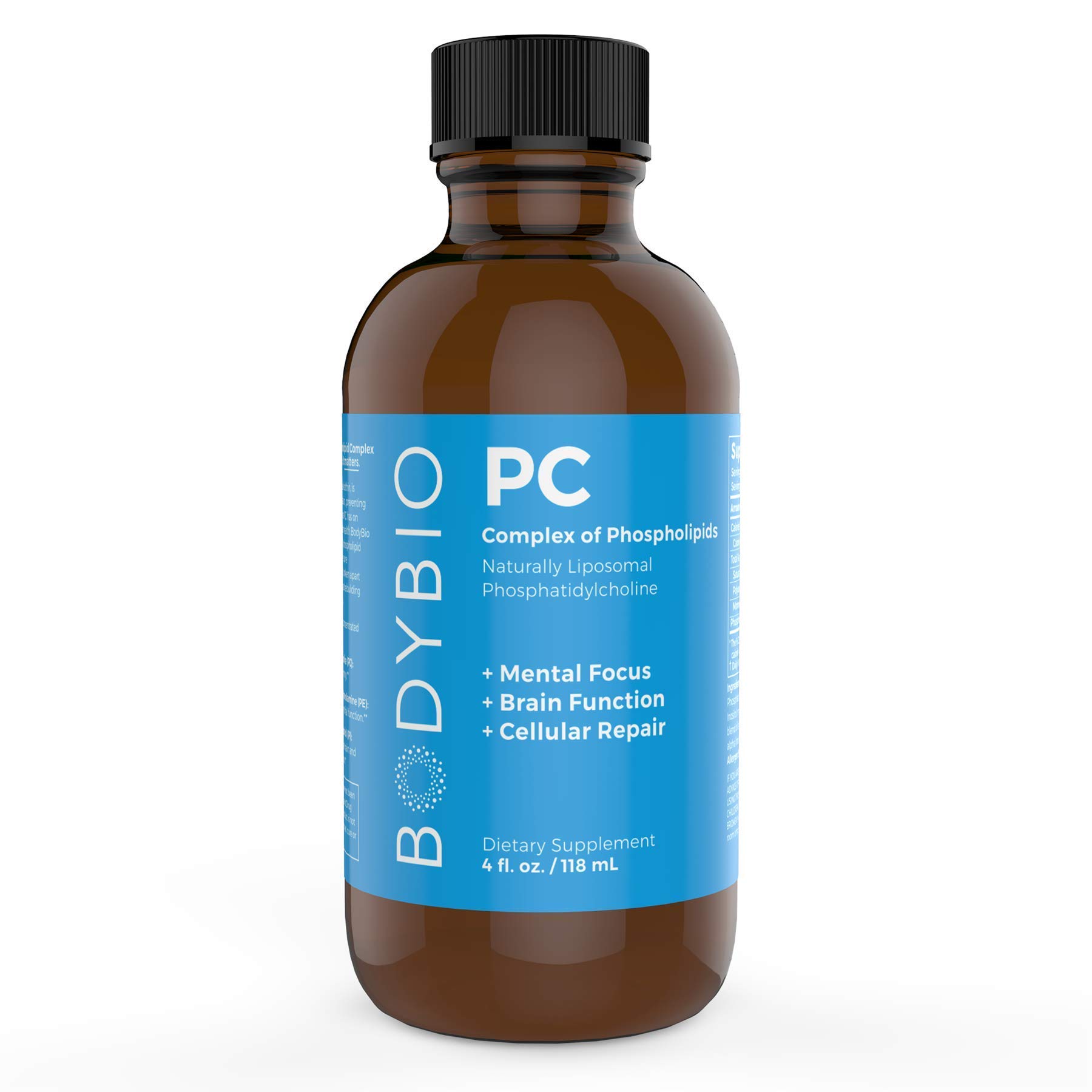 Foto 2 pulgar | Suplemento Bodybio Brain Fosfolípidos Complex 120 Ml - Venta Internacional.