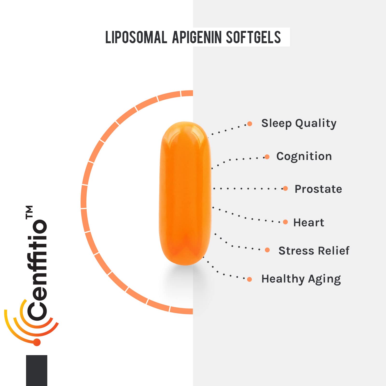 Foto 6 pulgar | Suplemento Cenffitio, Apigenina Liposomal, 500 Mg, Cápsulas Blandas, 60 Unidades - Venta Internacional.