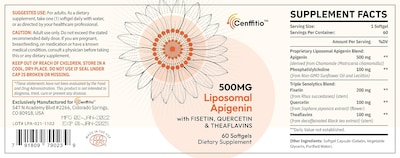 Foto 7 | Suplemento Cenffitio, Apigenina Liposomal, 500 Mg, Cápsulas Blandas, 60 Unidades - Venta Internacional.