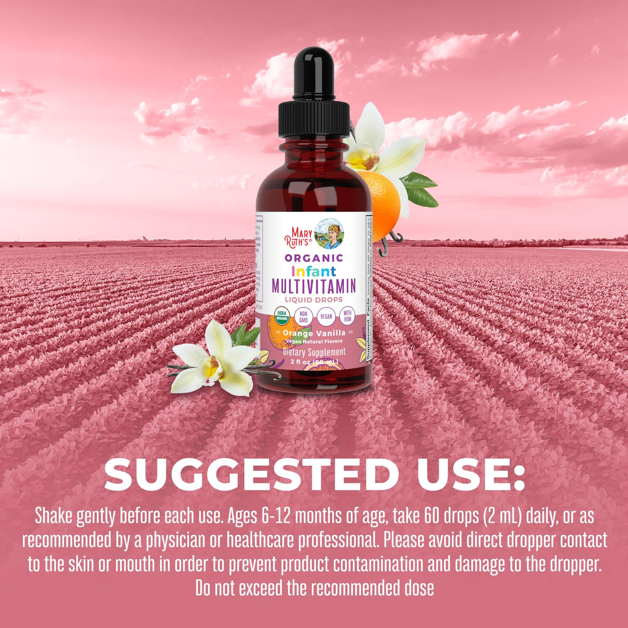 Foto 5 pulgar | Multivitamínico Y Multimineral Para Bebés Con Hierro Maryruth Organics - Venta Internacional.