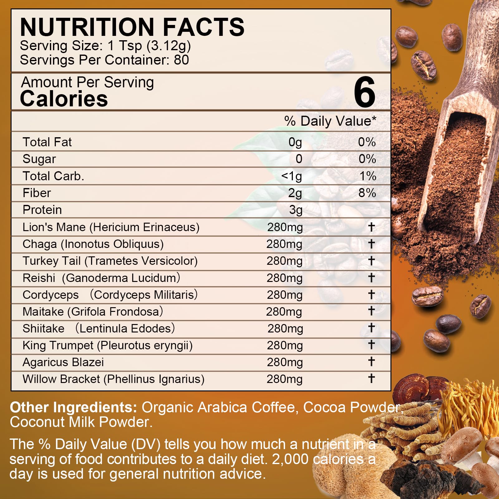 Foto 8 pulgar | Café con Hongos B Beworths 250 G Lions Mane Reishi Chaga + - Venta Internacional