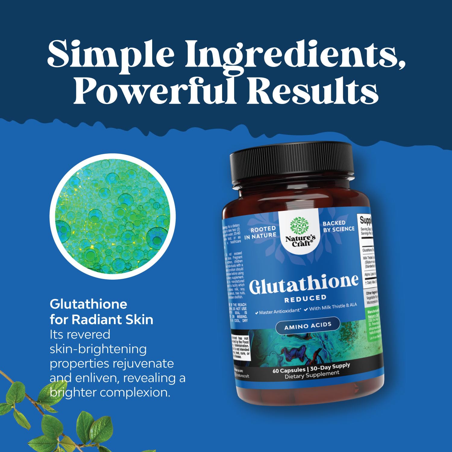 Foto 4 | Suplemento Natural De Glutatión Vore L De 1000 Mg Con Silimarina - Venta Internacional