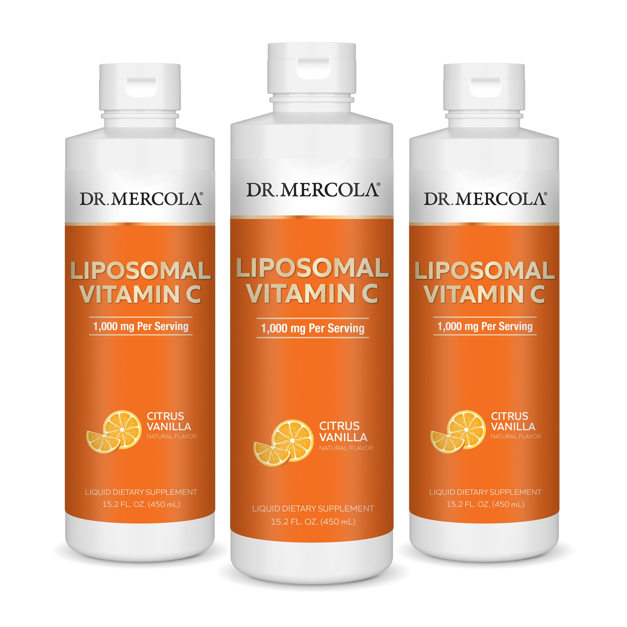 Foto 2 pulgar | Suplemento Dr. Mercola Liposomal Líquido De Vitamina C, 450 Ml, Paquete De 3 - Venta Internacional.