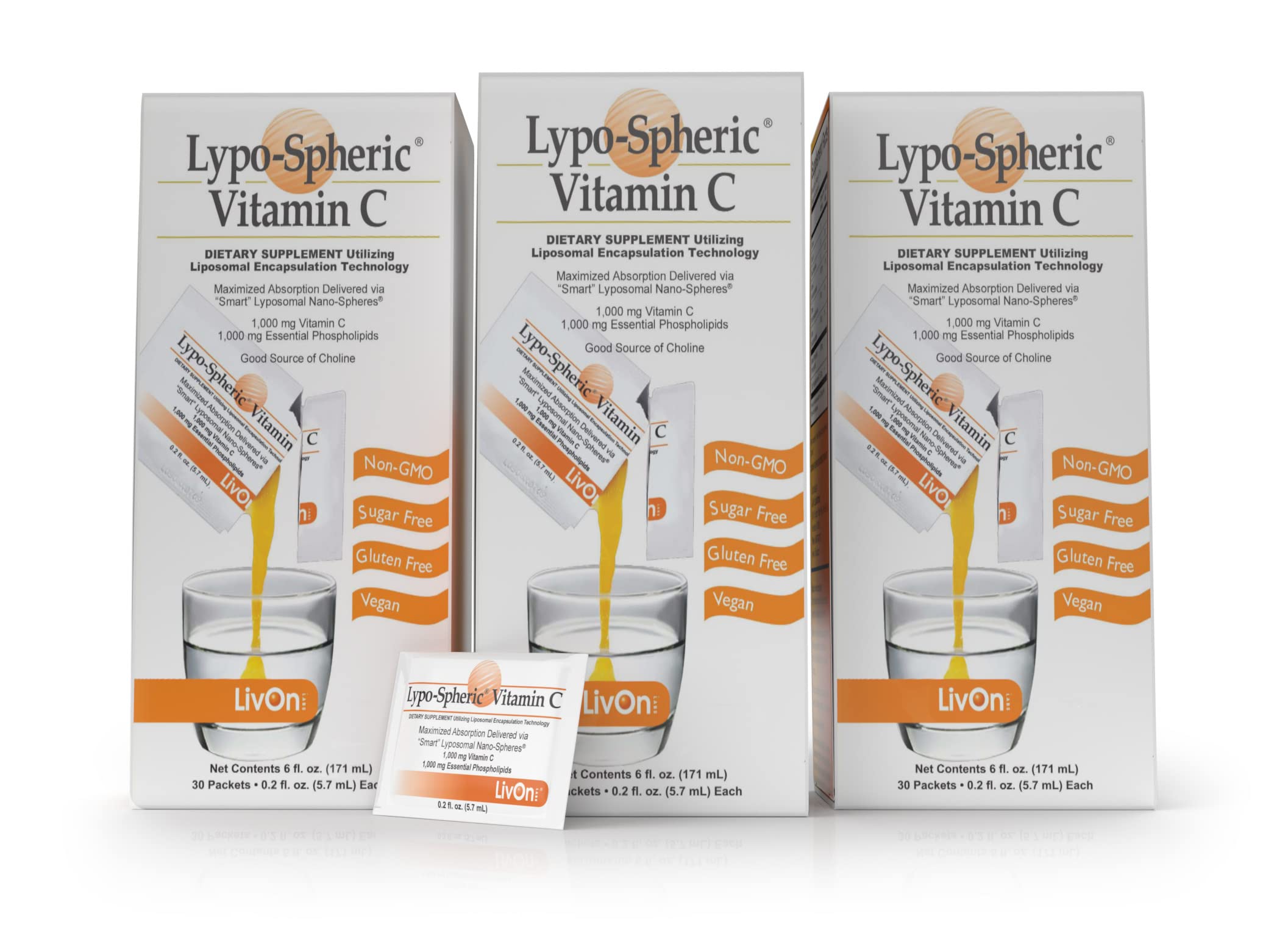 Foto 2 pulgar | Suplemento De Vitamina C Lipoesférica De Livon Laboratories, 1 G - Venta Internacional.