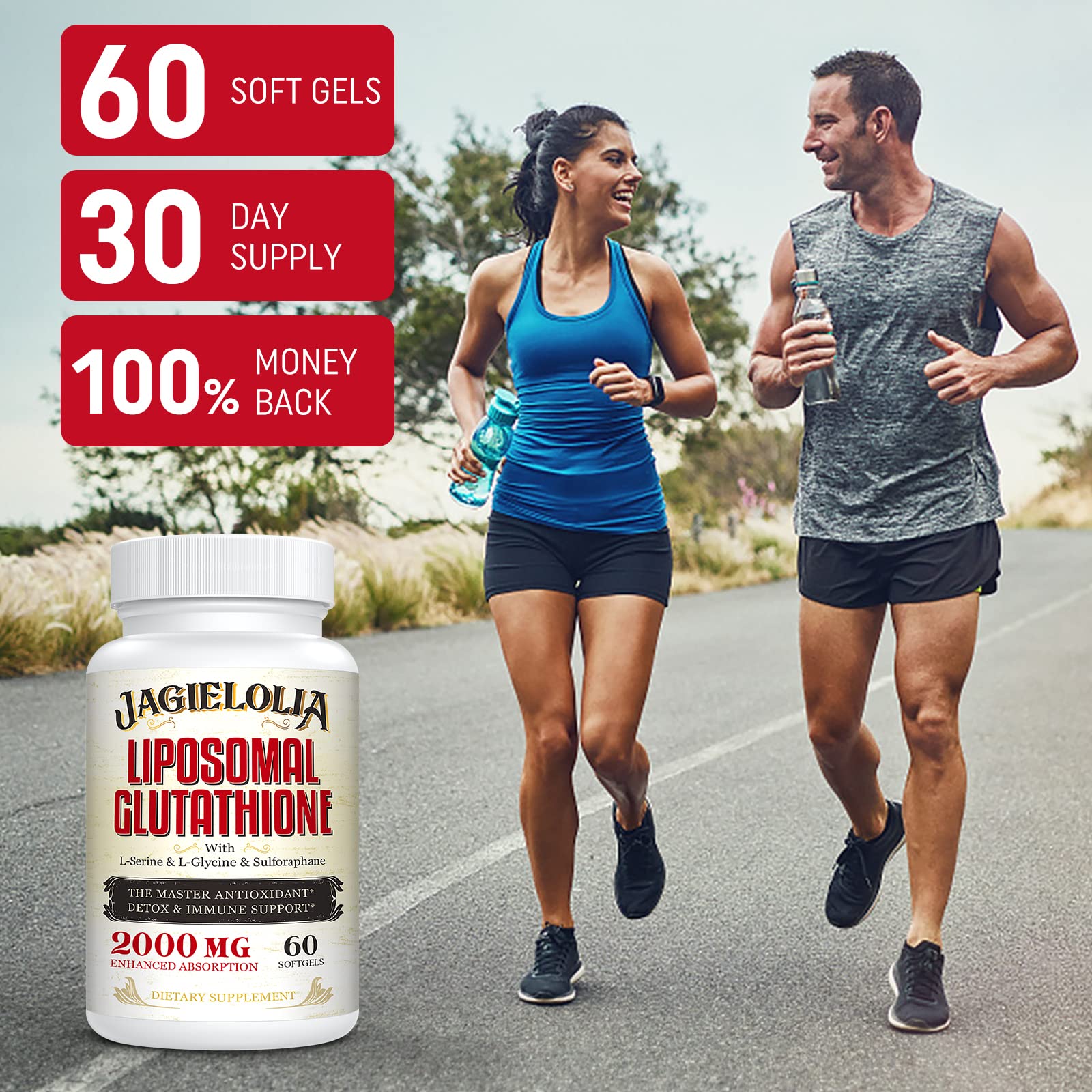 Foto 8 pulgar | Suplemento De Glutatión Liposomal Jagielolia 2000 Mg 240 Cápsulas Blandas - Venta Internacional.