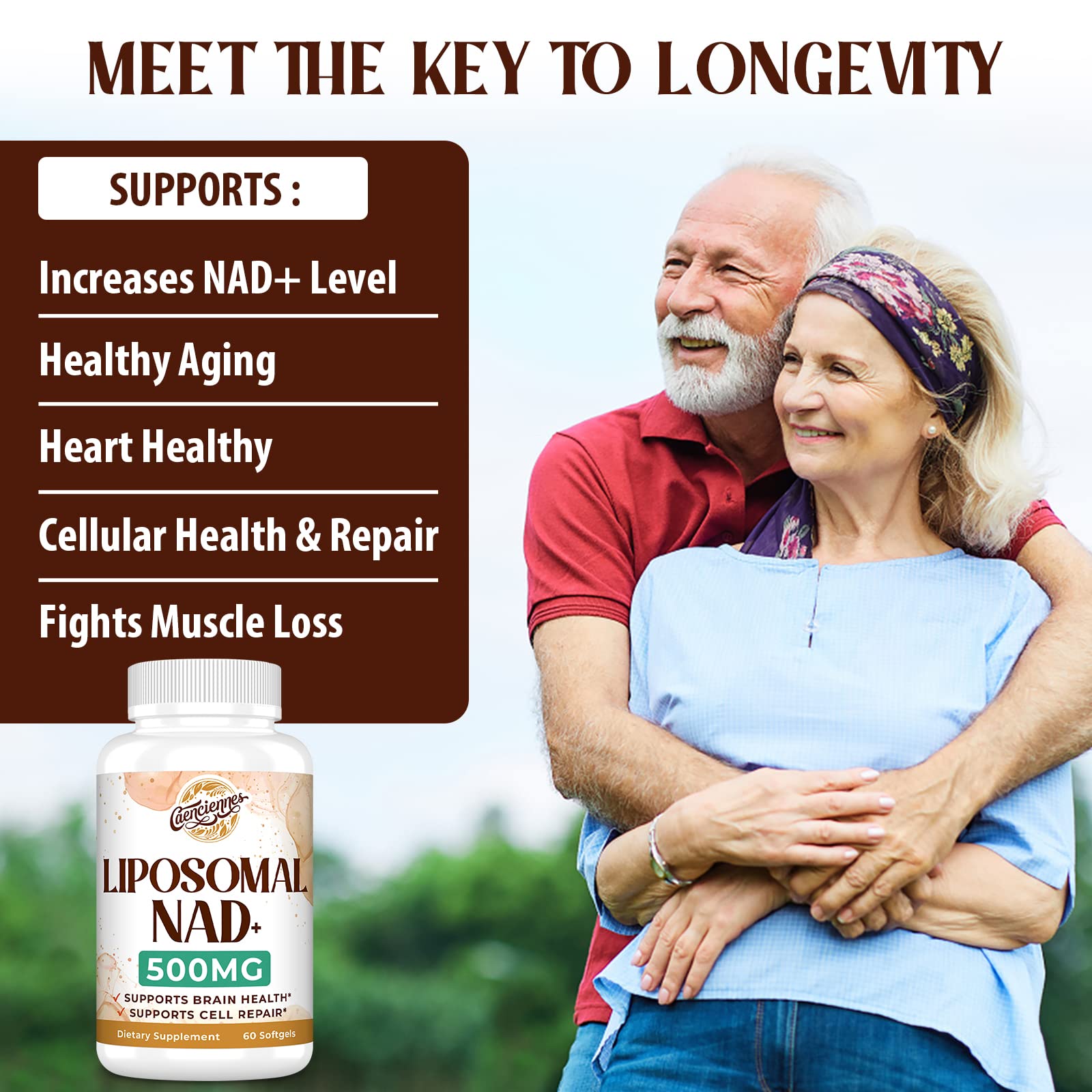 Foto 6 pulgar | Suplemento Caenciennes Liposomal Nad+ 500 Mg 360 Porciones - Venta Internacional