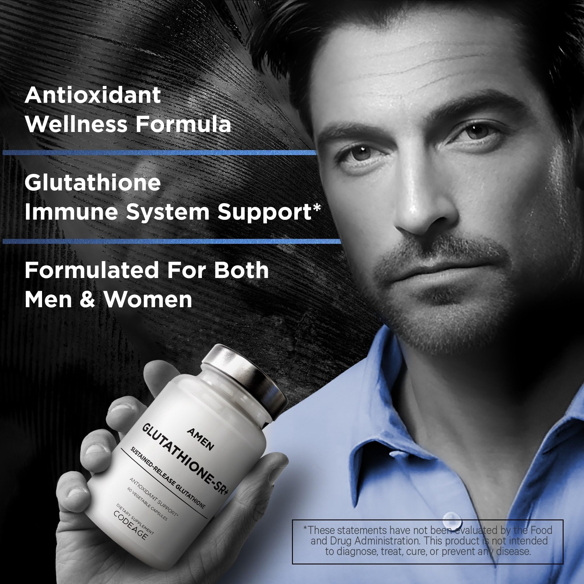 Foto 5 | Suplemento Amen Glutathione-sr+ Advanced De Liberación Sostenida - Venta Internacional.