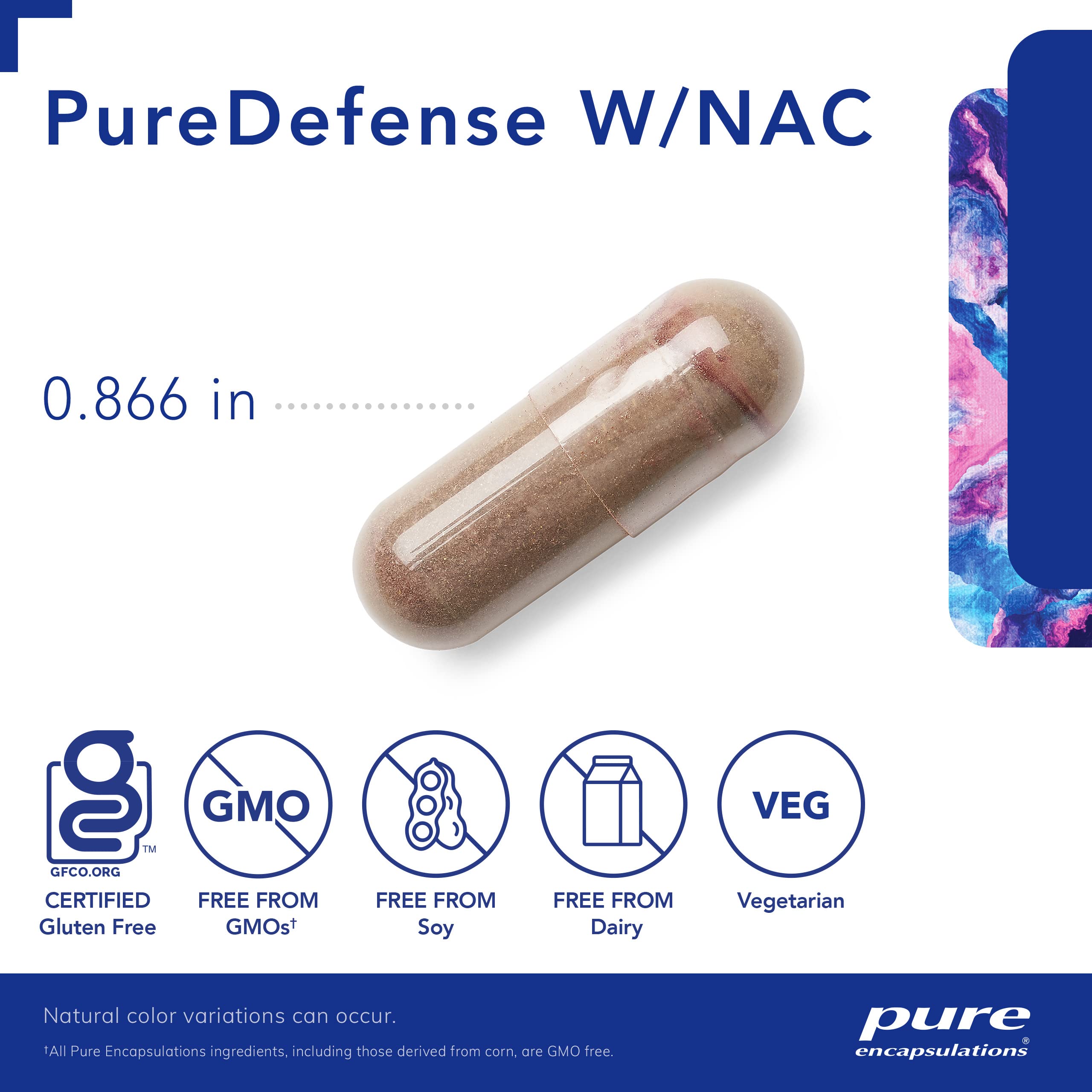 Foto 4 pulgar | Suplemento Puredefense De Pure Encapsulations Con Nac 120 Cápsulas - Venta Internacional.