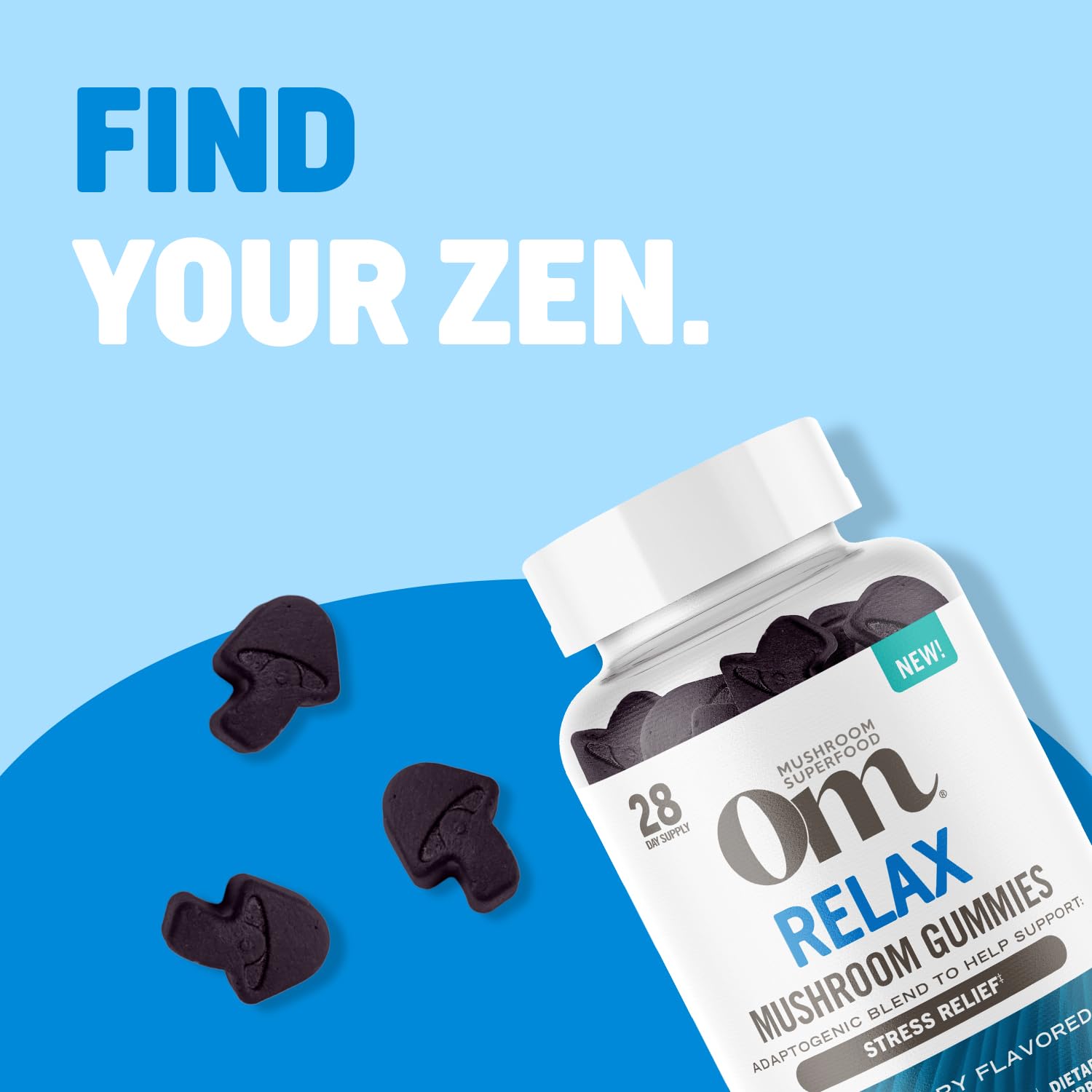 Foto 6 pulgar | Gummies Om Mushroom Superfood Relax Con Reishi Y Ashwagandha - Venta Internacional.