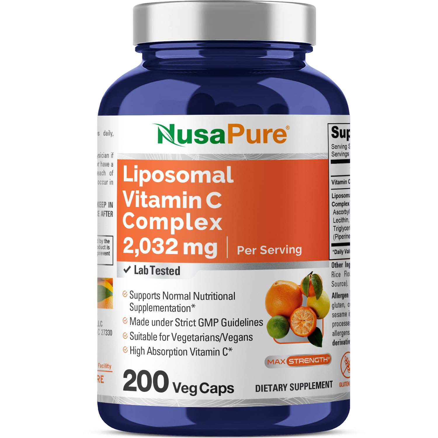 Foto 1 | Suplemento De Vitamina C Liposomal Nusapure 2032 Mg 200 Cápsulas - Venta Internacional.
