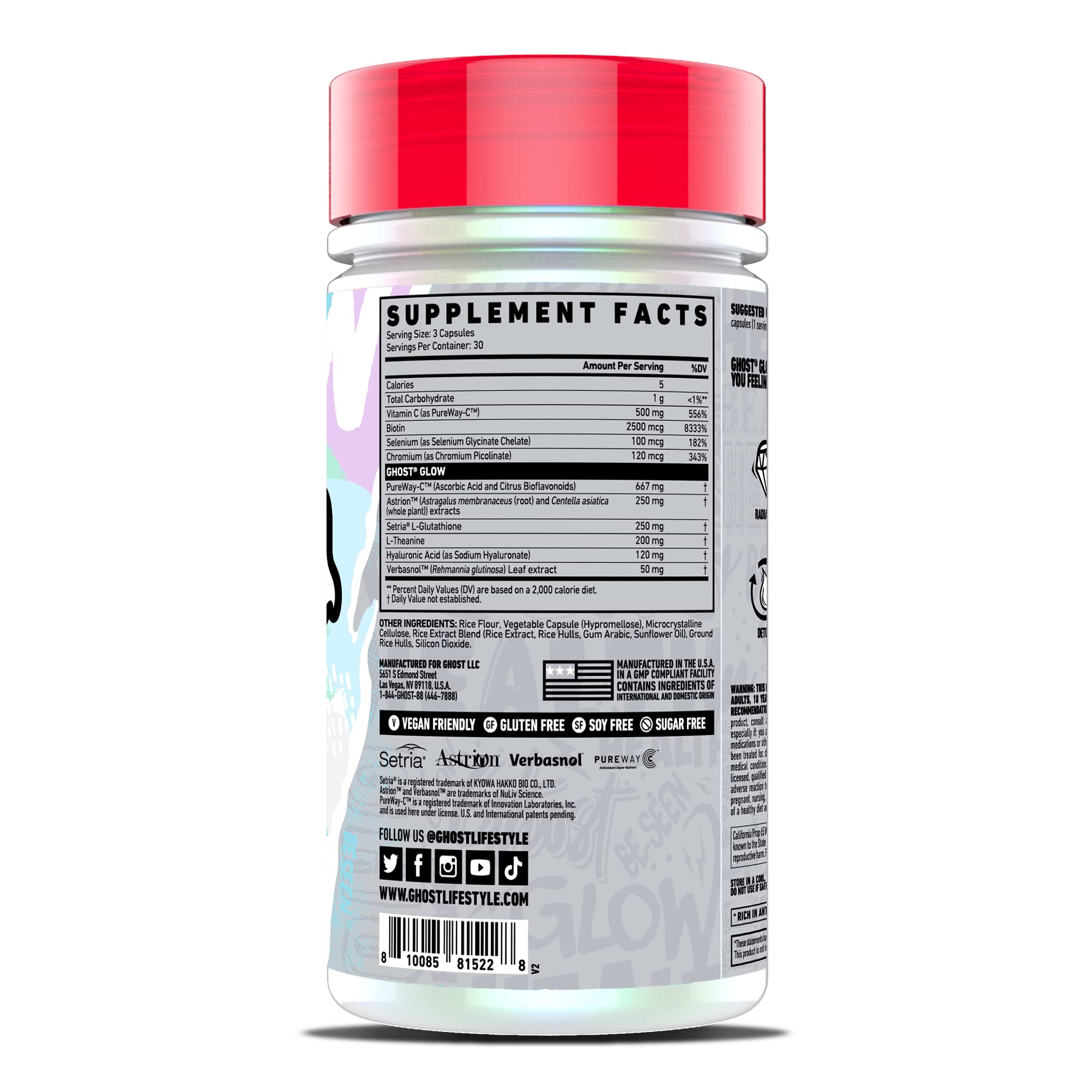 Foto 8 pulgar | Suplemento Ghost Glow Capsules 90 Veganos Sin Gluten - Venta Internacional.