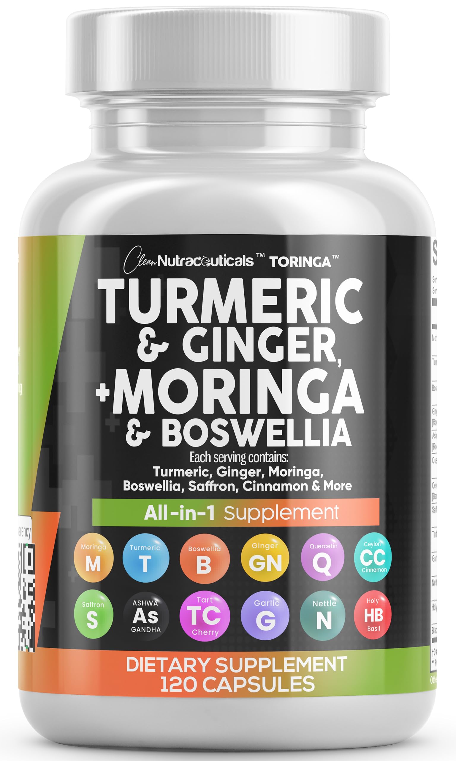 Foto 2 pulgar | Supplement Clean Nutraceuticals, Cúrcuma Y Curcumina, 30 000 Mg - Venta Internacional.