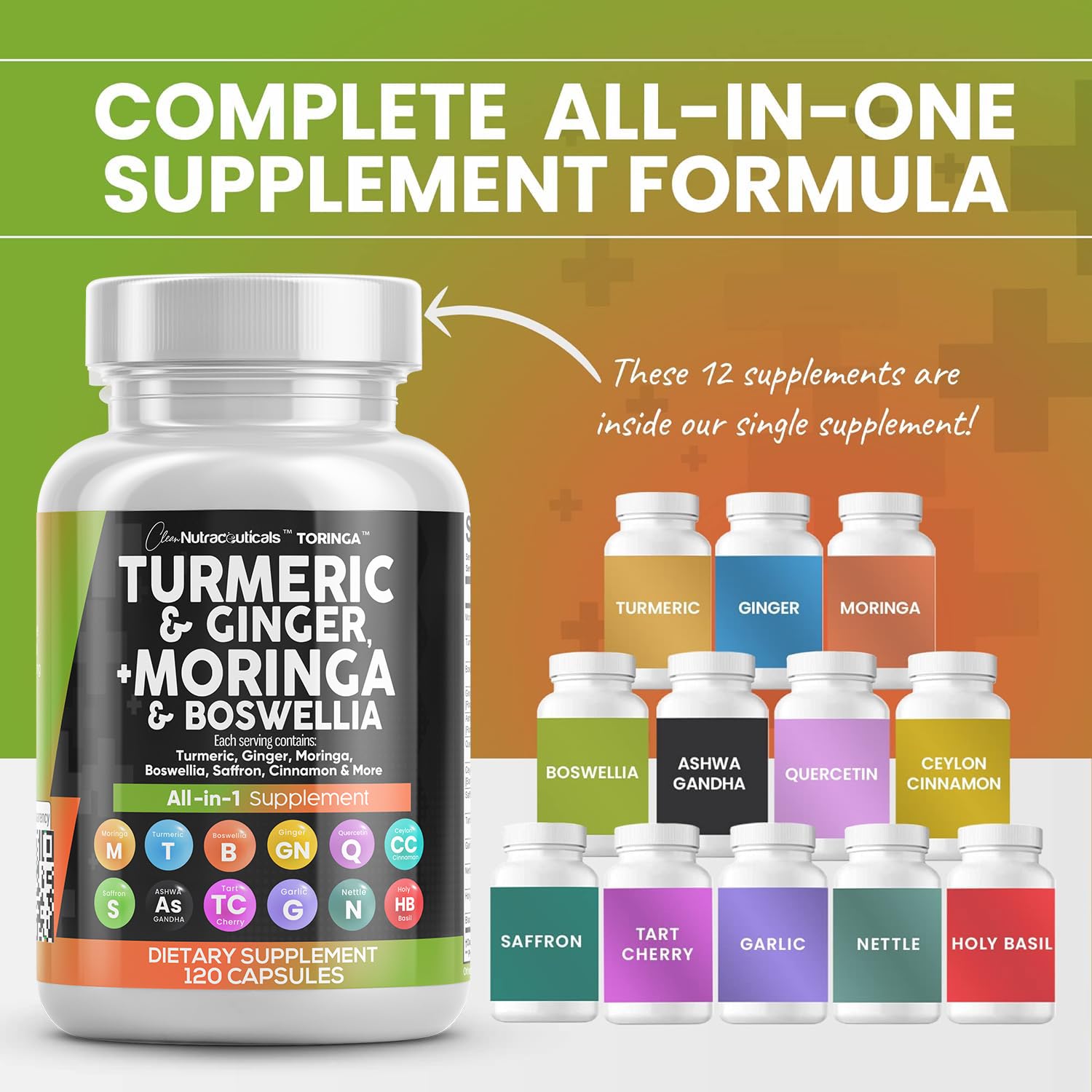 Foto 3 pulgar | Supplement Clean Nutraceuticals, Cúrcuma Y Curcumina, 30 000 Mg - Venta Internacional.