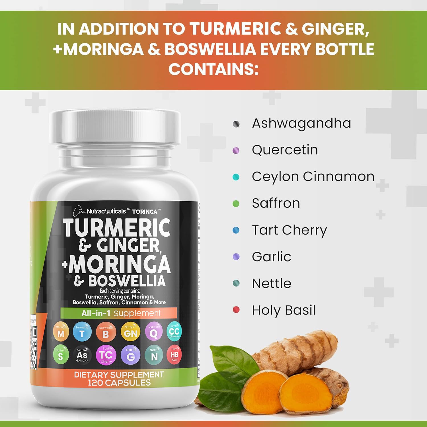 Foto 6 pulgar | Supplement Clean Nutraceuticals, Cúrcuma Y Curcumina, 30 000 Mg - Venta Internacional.