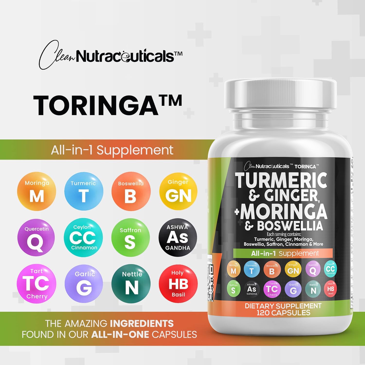 Foto 8 pulgar | Supplement Clean Nutraceuticals, Cúrcuma Y Curcumina, 30 000 Mg - Venta Internacional.