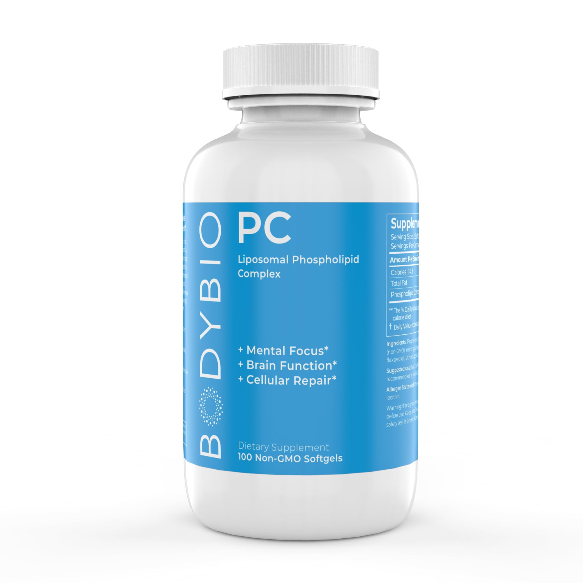 Foto 2 pulgar | Suplemento Bodybio Phospholipid Complex 100 Cápsulas - Venta Internacional