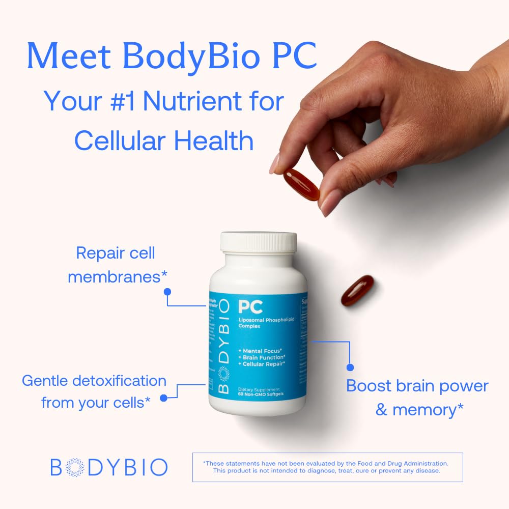 Foto 4 pulgar | Suplemento Bodybio Phospholipid Complex 100 Cápsulas - Venta Internacional