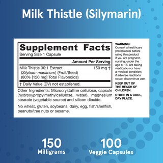 Foto 6 | Suplemento Jarrow Formulas Milk Thistle 150 Mg 100 Porciones - Venta Internacional.