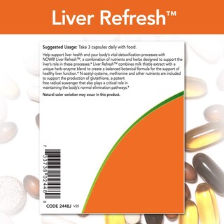 Foto 3 | Suplementos Now Foods Liver Refresh 90 Cápsulas - Venta Internacional