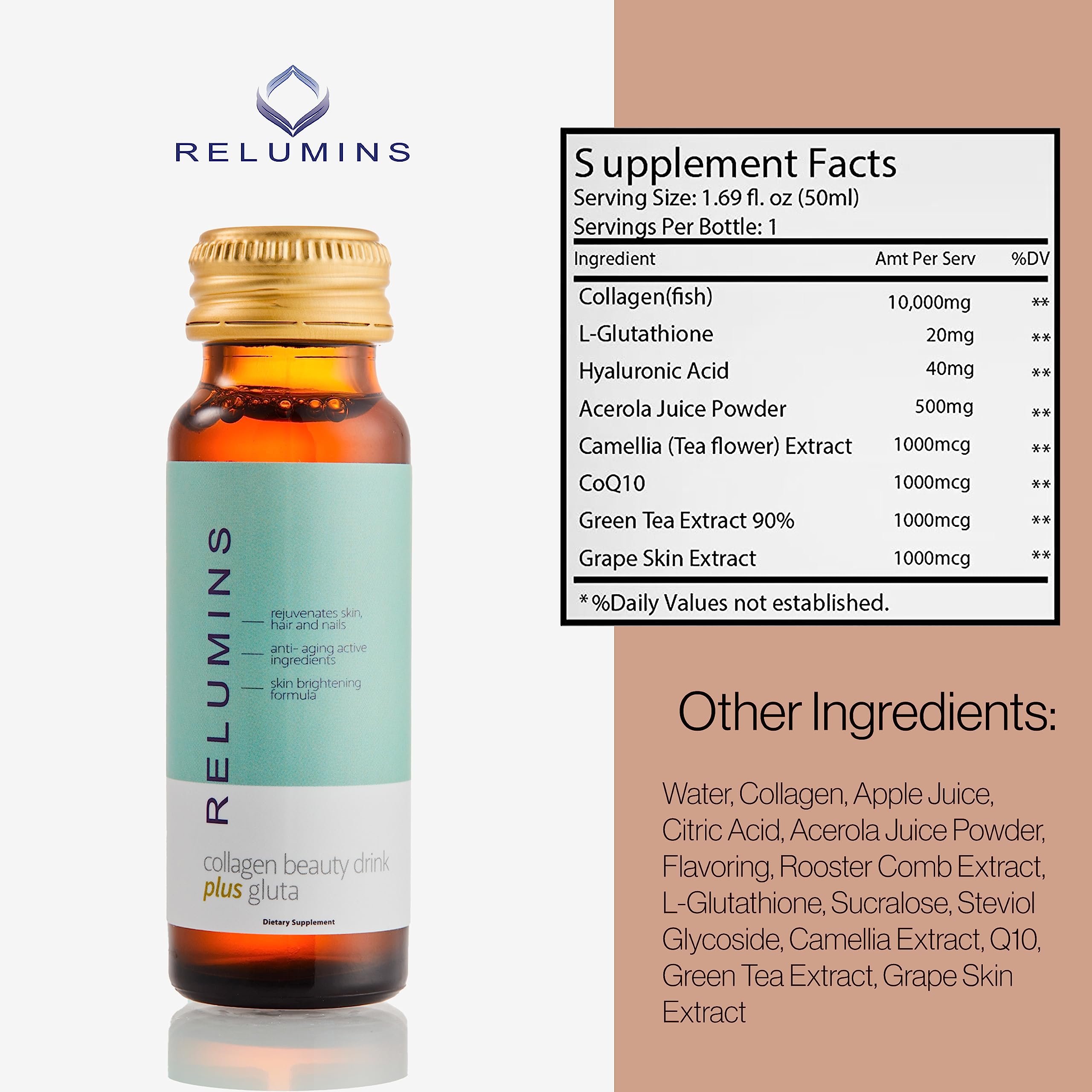 Foto 8 pulgar | Bebida De Belleza Con Colágeno Relumins Advance Rejuvenating 500 Ml - Venta Internacional.