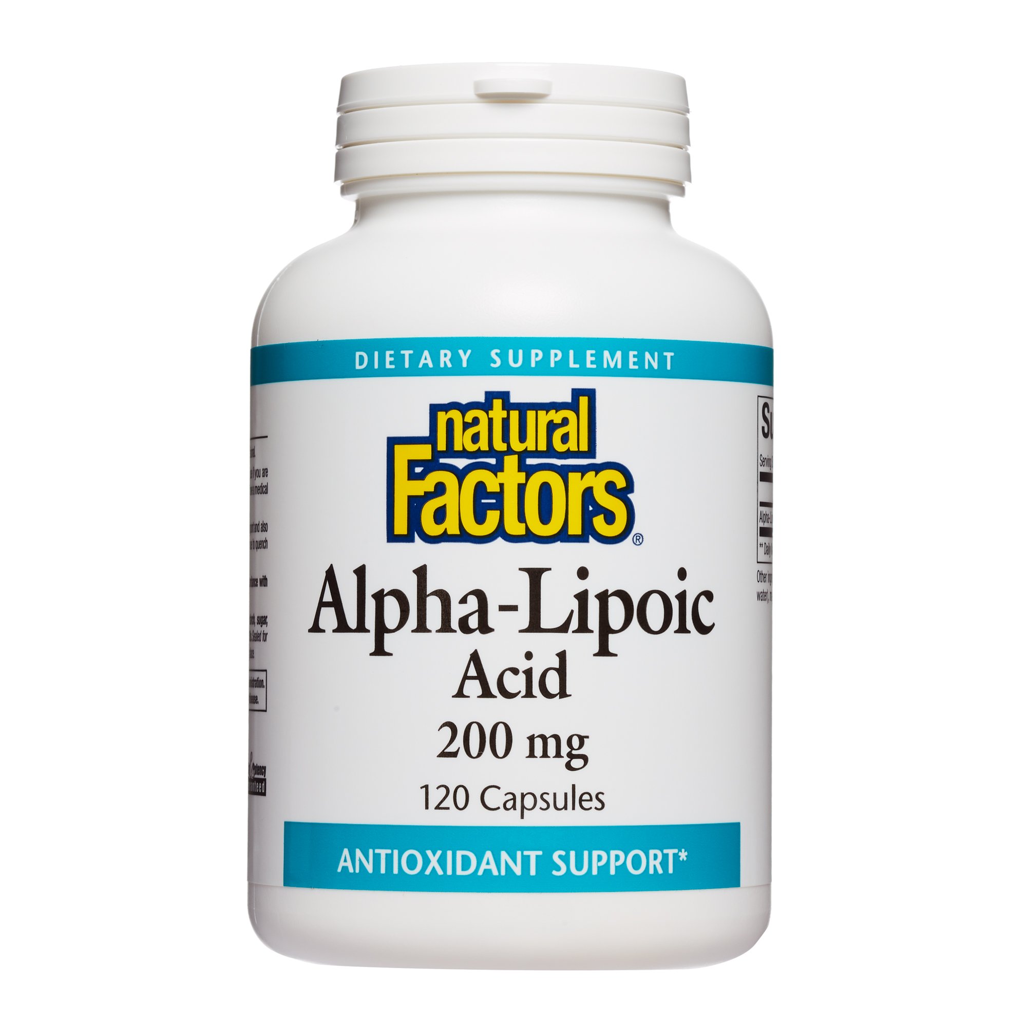 Foto 6 pulgar | Suplemento De Ácido Alfa Lipoico De Natural Factors 200 Mg 120 Cápsulas - Venta Internacional.