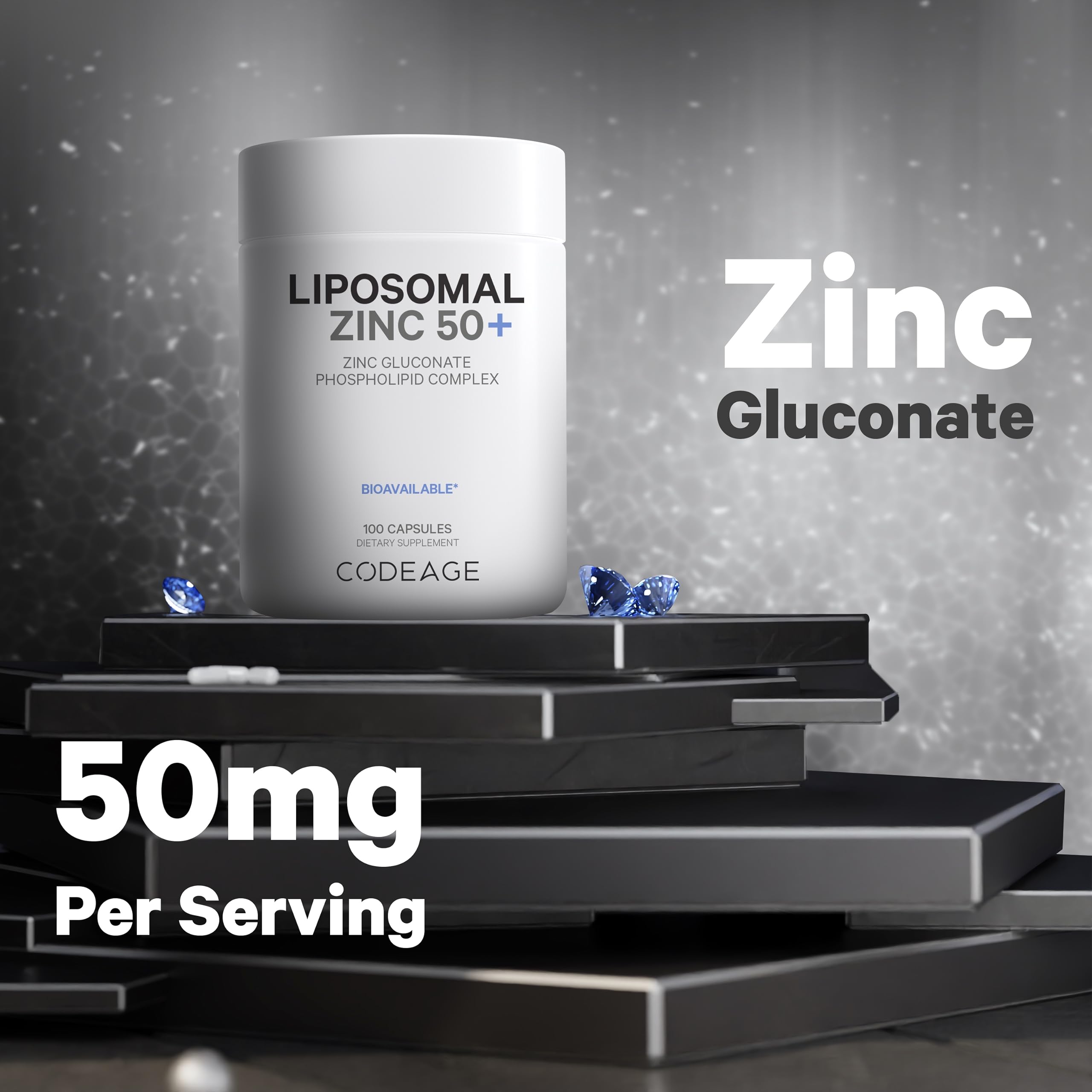 Foto 4 pulgar | Suplemento Codeage Liposomal Zinc 50 Mg 100 Cápsulas - Venta Internacional.
