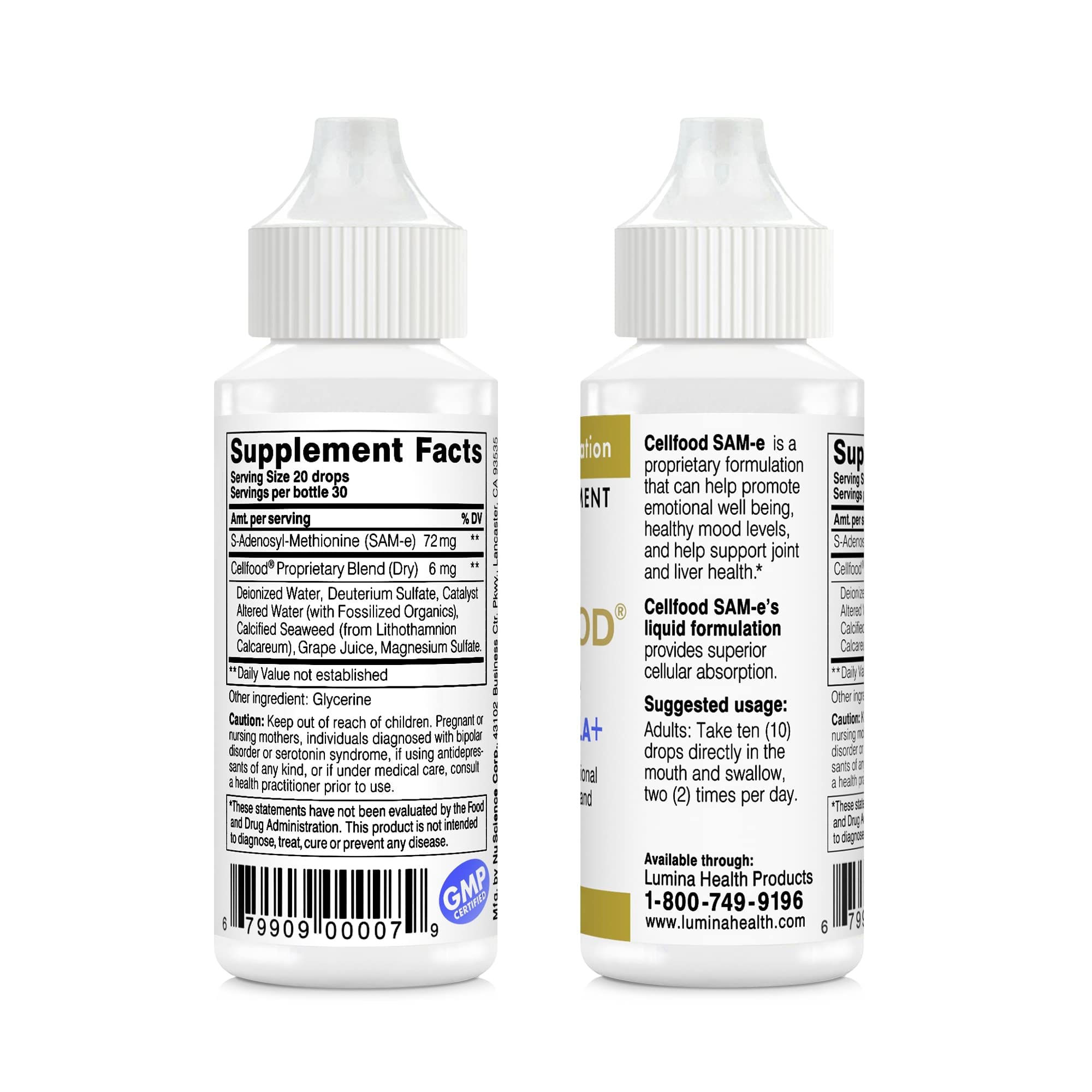 Foto 3 pulgar | Suplemento Cellfood Sam-e Liquid Formula+ 30 Ml - Venta Internacional.