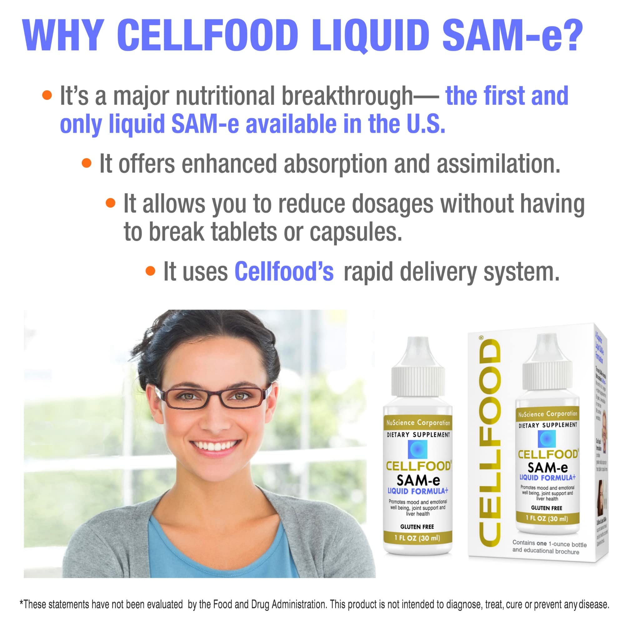 Foto 4 pulgar | Suplemento Cellfood Sam-e Liquid Formula+ 30 Ml - Venta Internacional.