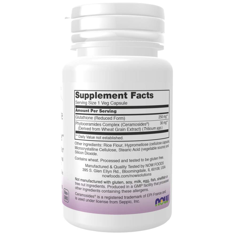 Foto 2 | Suplemento Now Foods Solutions Con Glutatión de 30 Cápsulas-Venta Internacional