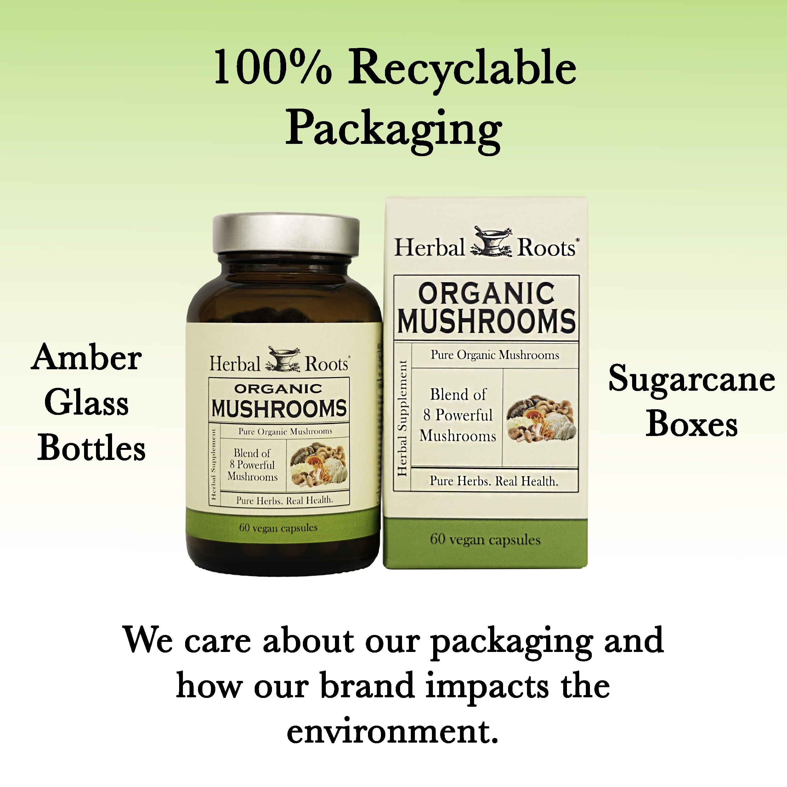 Foto 5 | Cápsulas De Suplemento Herbal Roots Mushroom Blend 8 Organic - Venta Internacional.