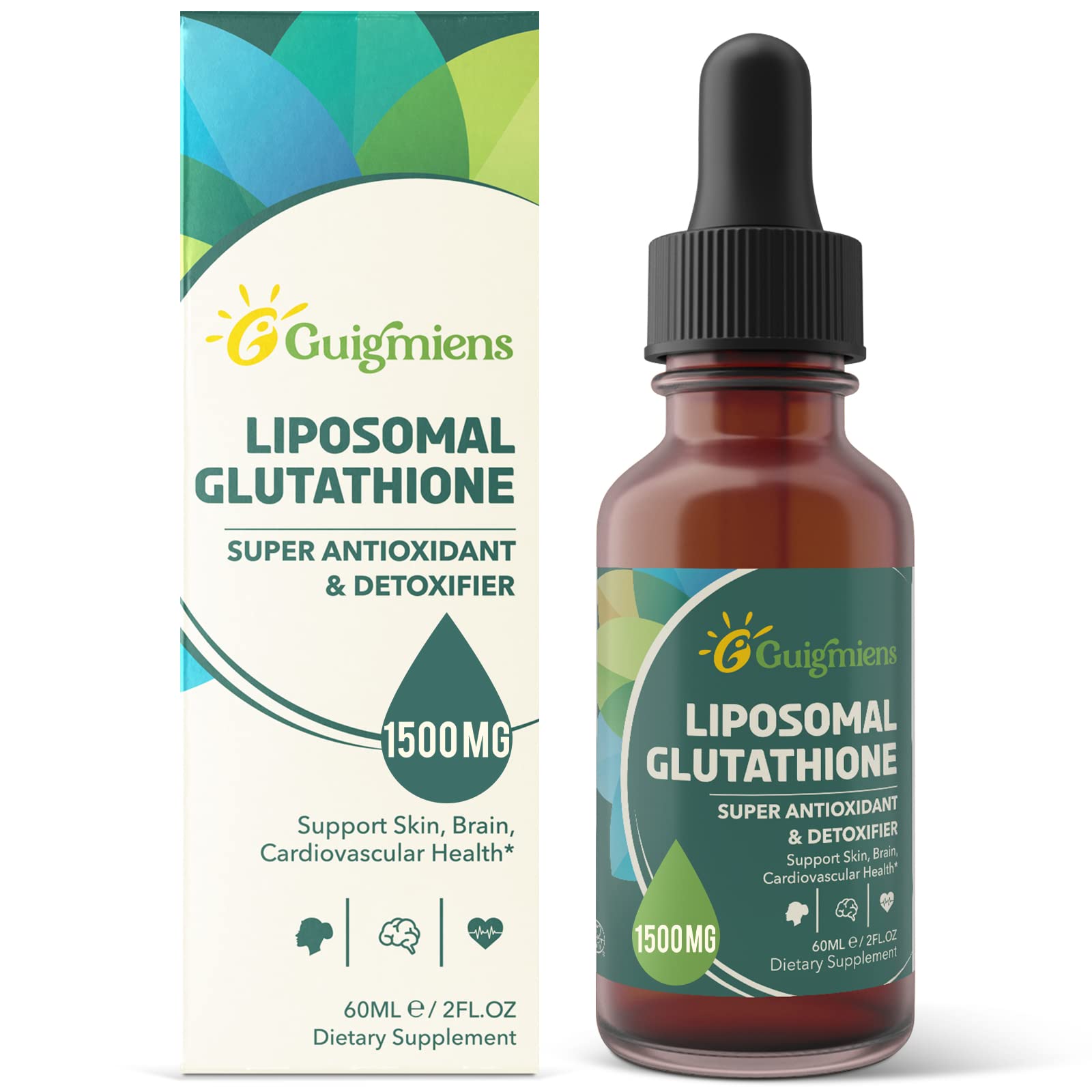 Foto 2 pulgar | Suplemento De Glutatión Liposomal De Guigmiens 1500 Mg 60 Ml - Venta Internacional.