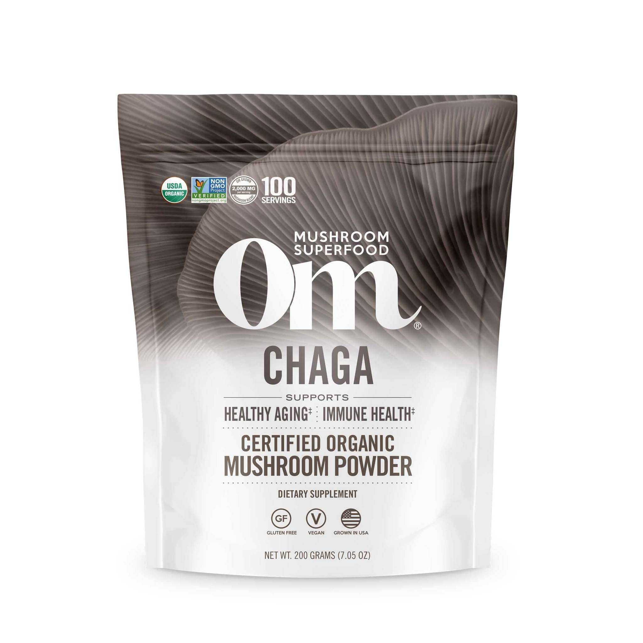 Foto 2 pulgar | Suplemento De Hongos Om Mushroom Superfood Chaga 200 G - Venta Internacional.