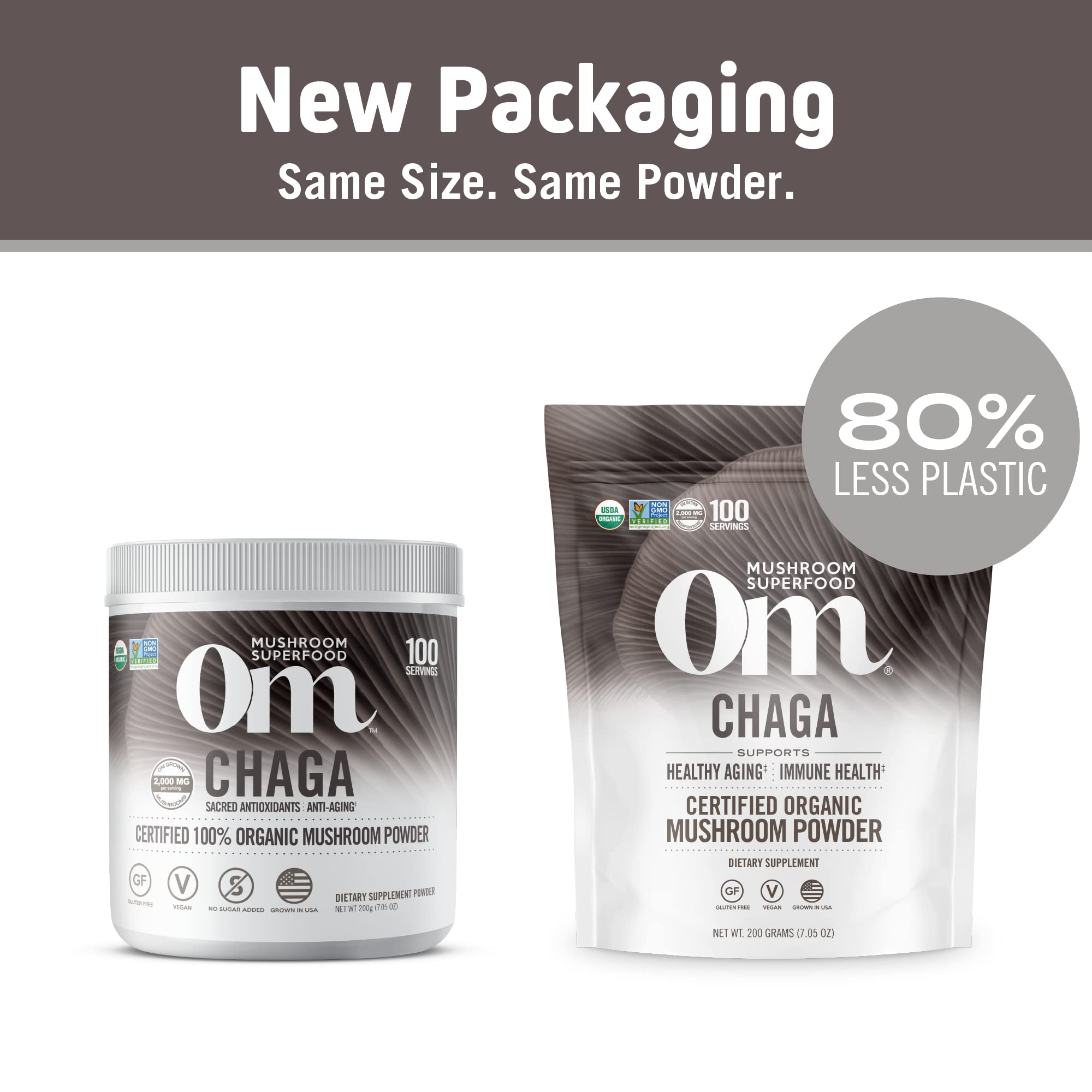 Foto 3 pulgar | Suplemento De Hongos Om Mushroom Superfood Chaga 200 G - Venta Internacional.
