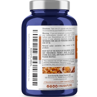 Foto 3 | Suplemento Nusapure Boswellia Serrata 10.000 Mg 200 Cápsulas - Venta Internacional.