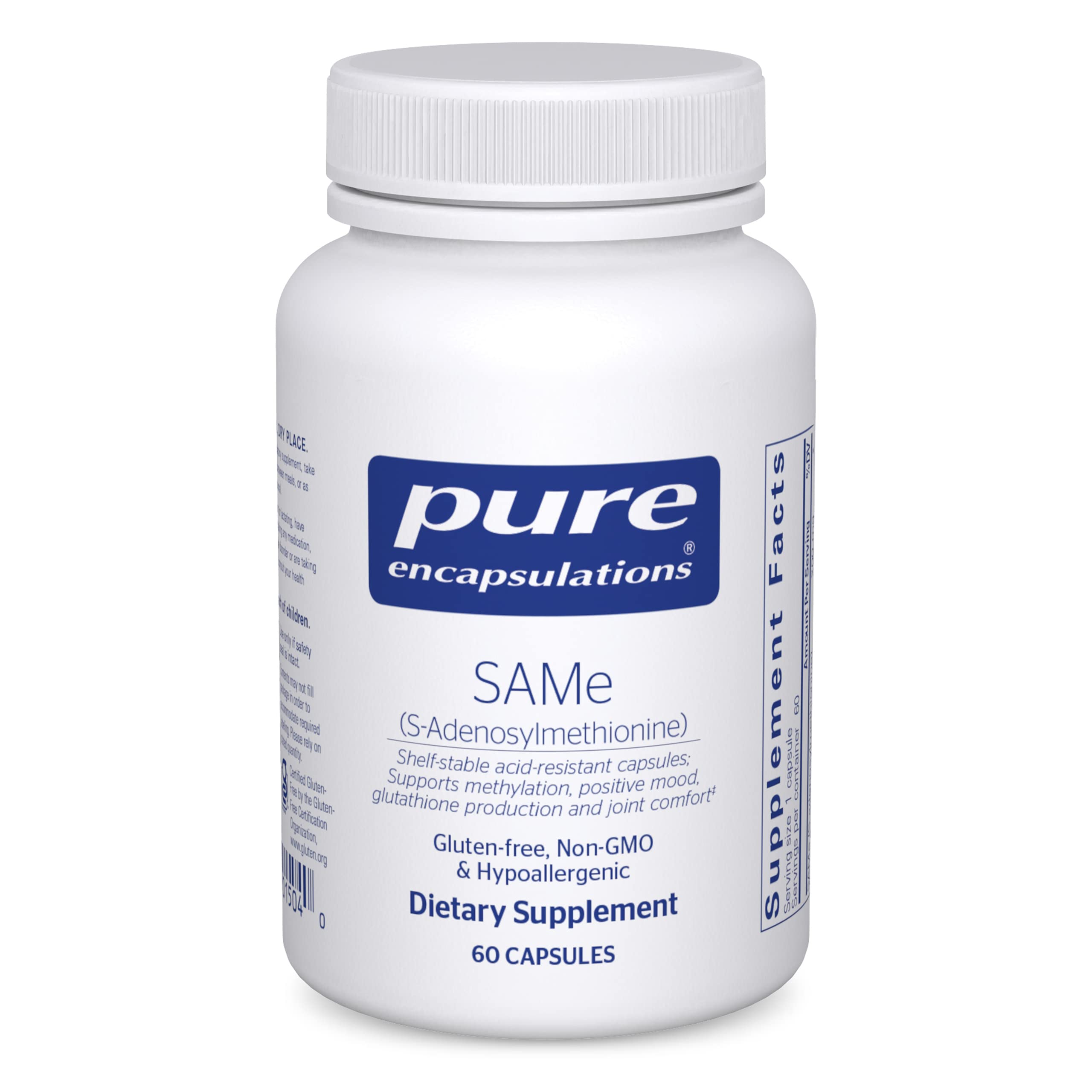 Foto 1 | Suplemento Pure Encapsulations Same S-adenosilmetionina 60 Cápsulas - Venta Internacional.